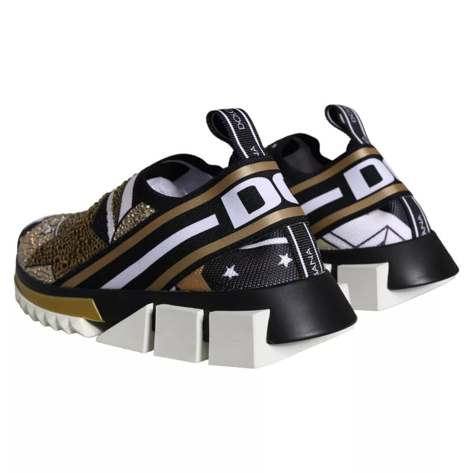 Dolce & Gabbana Multicolor Comet Star Print Sorrento Sneakers Shoes-8