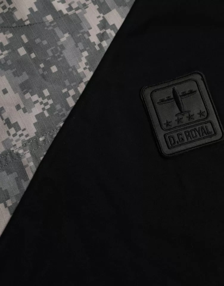 Dolce & Gabbana Multicolor Camouflage Cotton Crew Neck Men's T-shirt-5