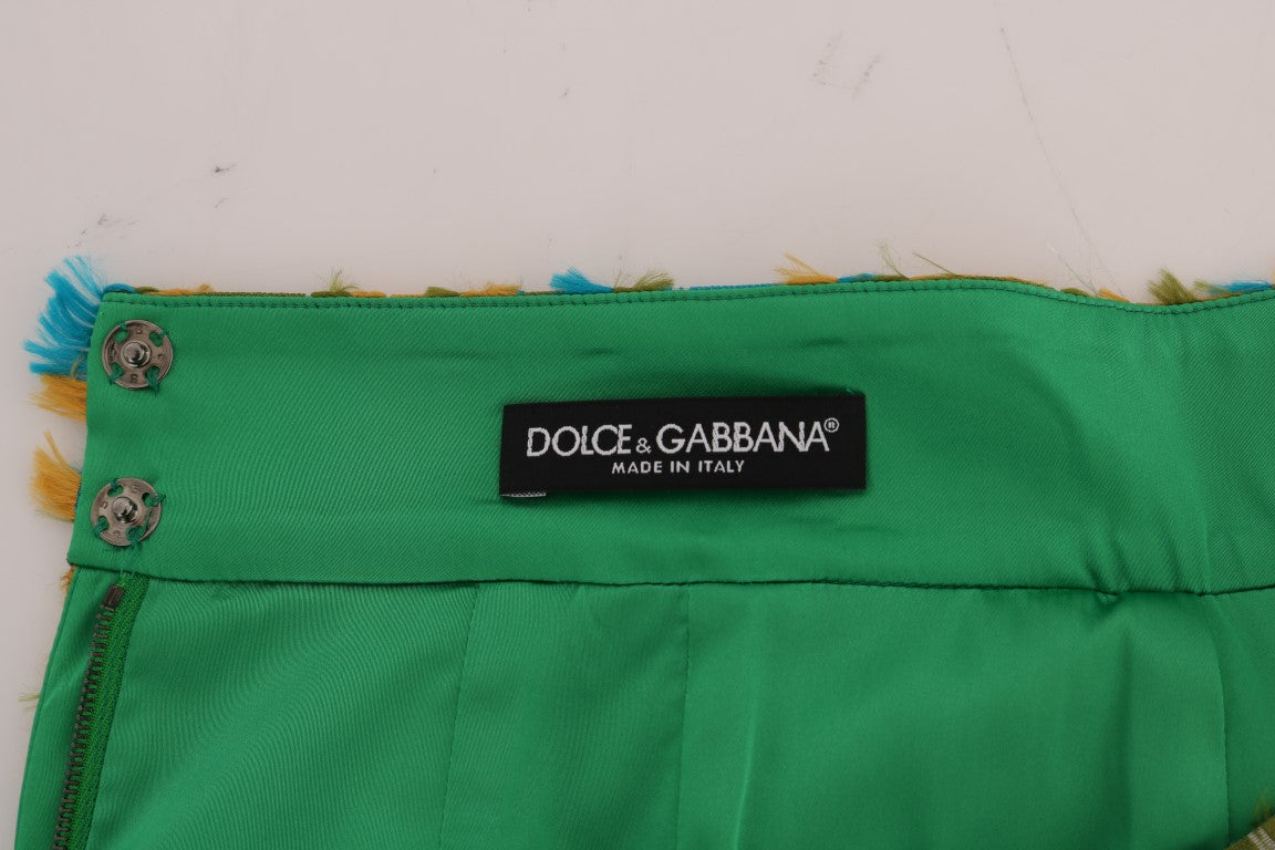 Dolce & Gabbana Mehrfarbiger gerader Bleistiftrock aus Jacquard-5