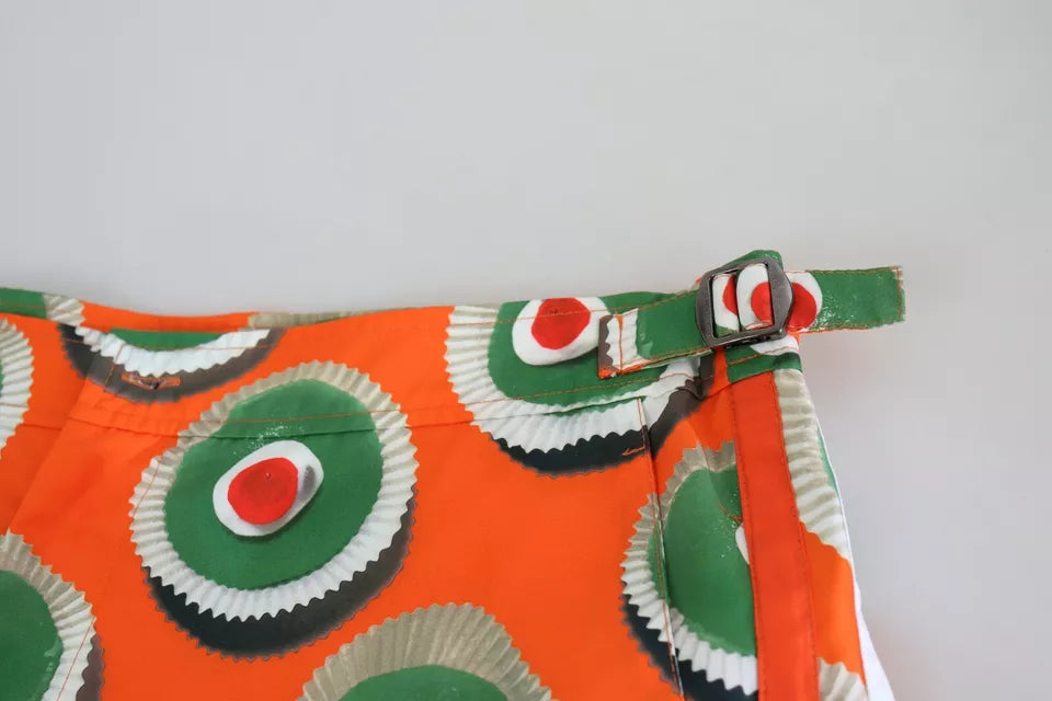 Dolce & Gabbana Orange Cupcake Beachwear Shorts Swimwear-5