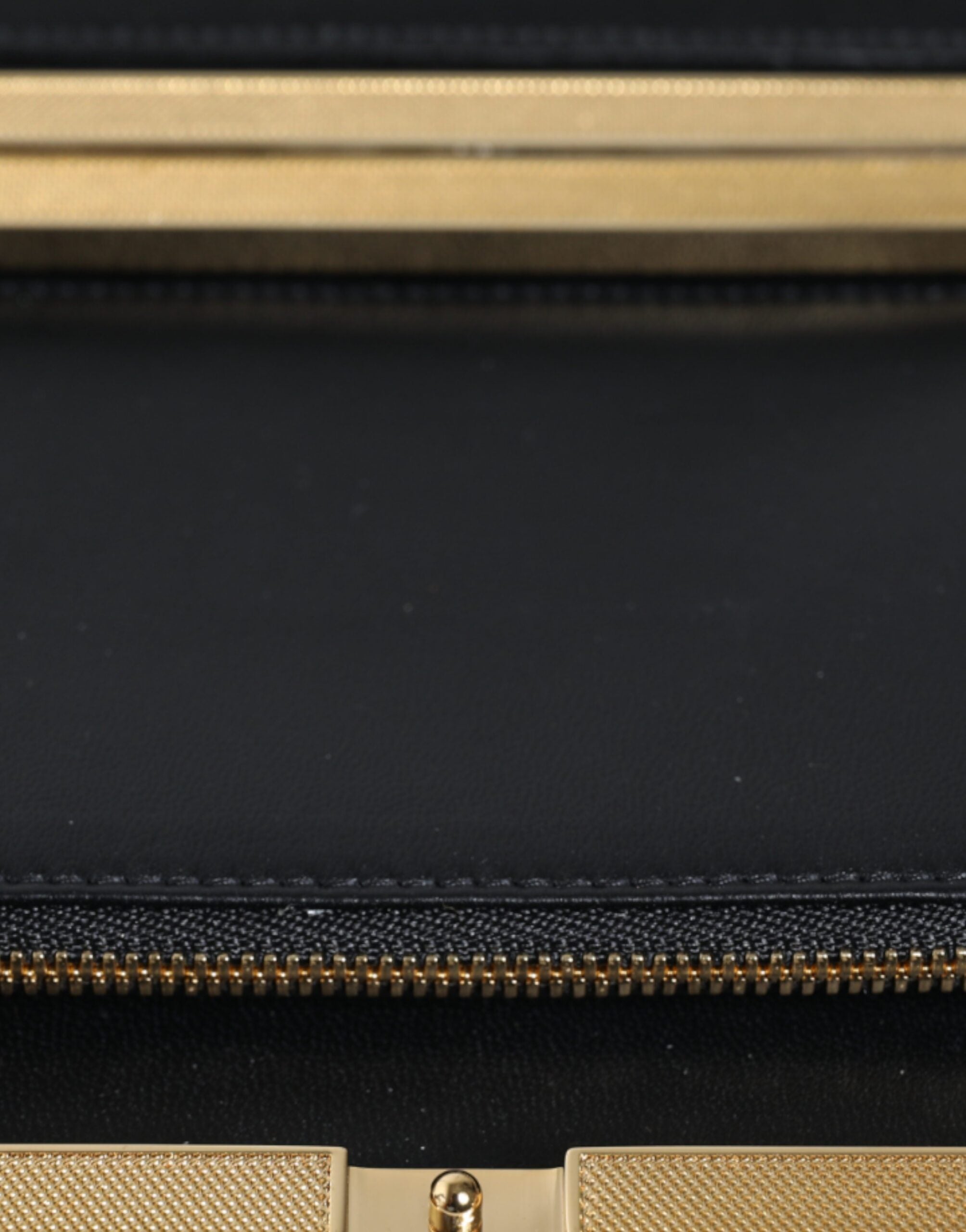 Bolso de noche tipo clutch con marco dorado y flores multicolor de Dolce & Gabbana-8