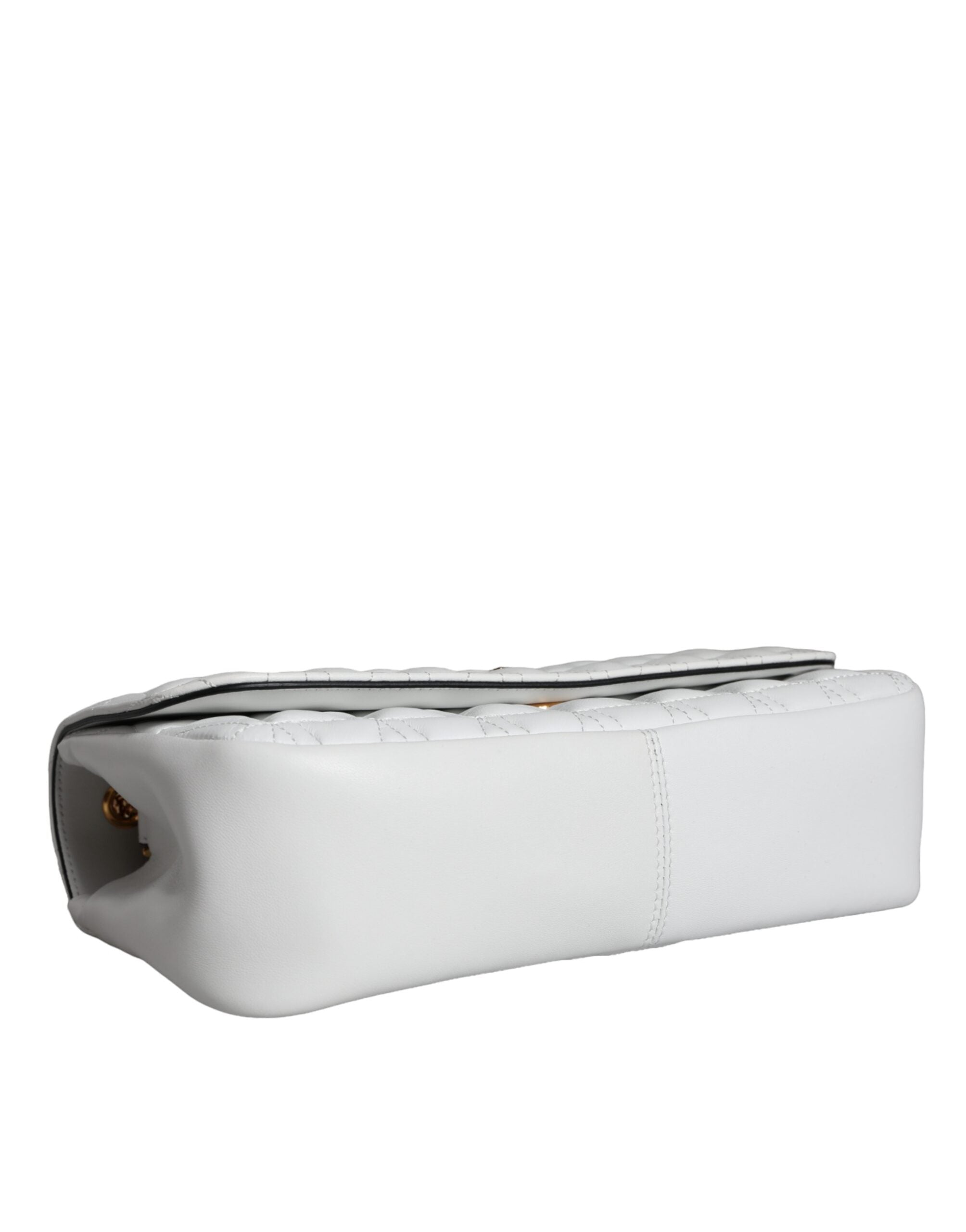 Versace White Mini Nappa Leather Crossbody Shoulder Bag-7