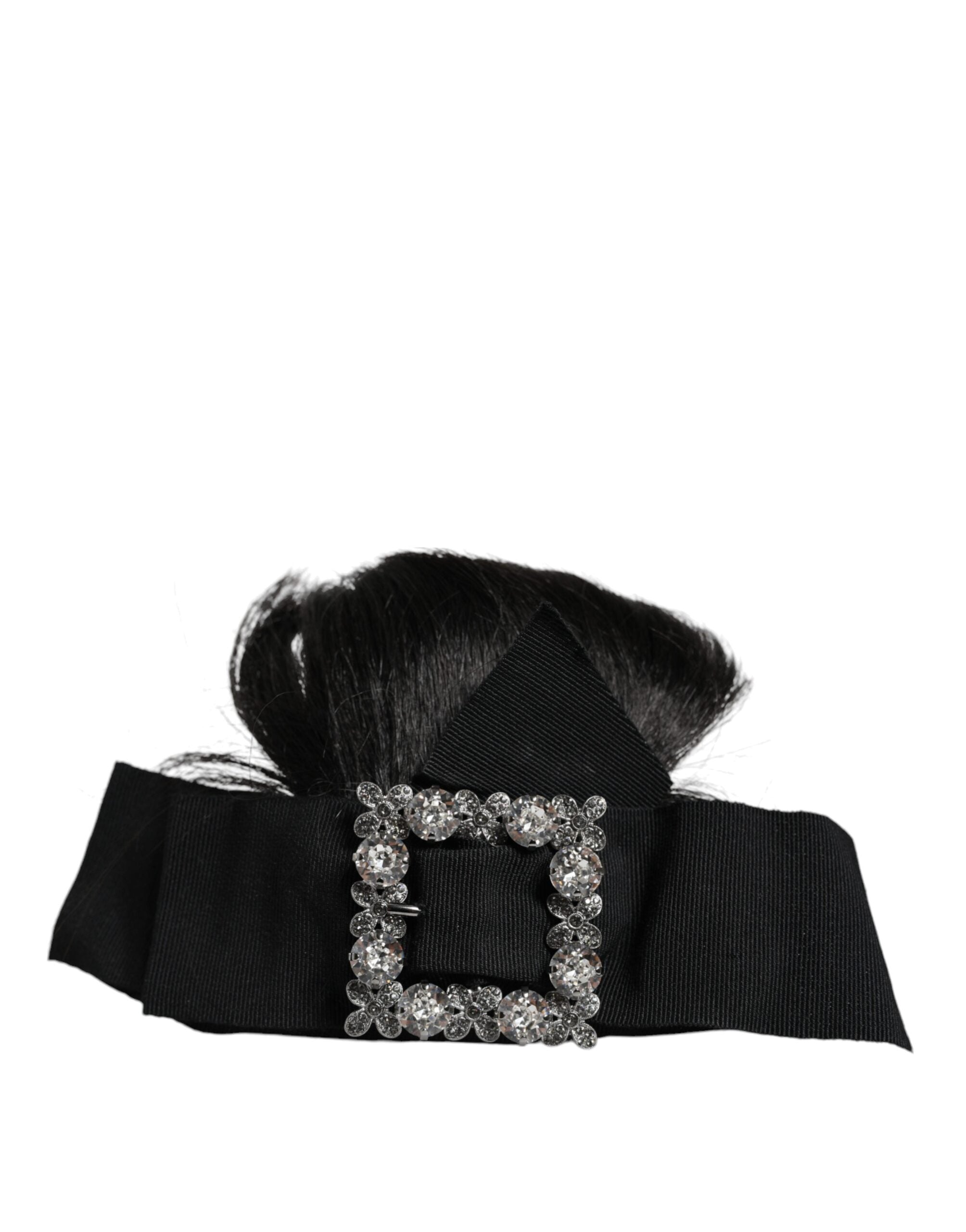 Dolce & Gabbana Schwarzes Haar Parrucchiera Kristall Stirnband Diadem-2