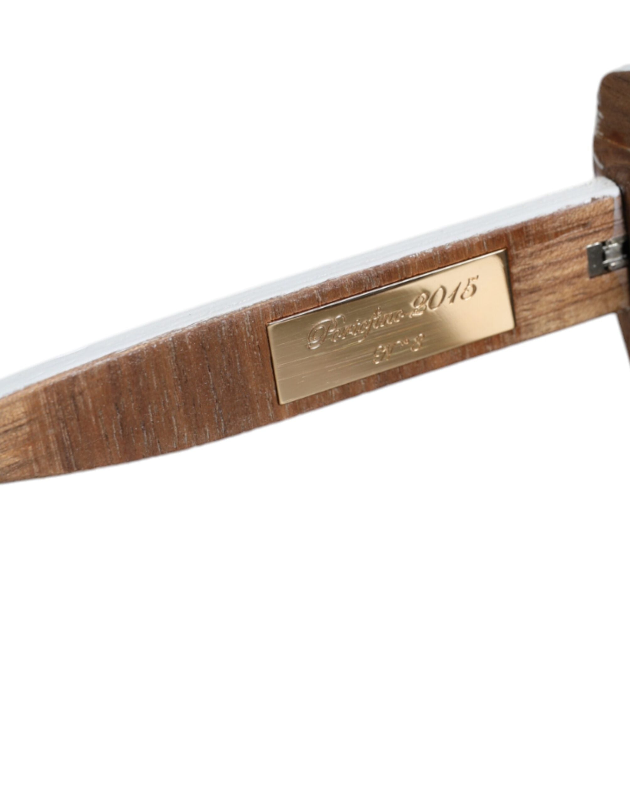Dolce & Gabbana Multicolor Wood Crystal Brass Frame Floral Hand Paint Sunglasses-4