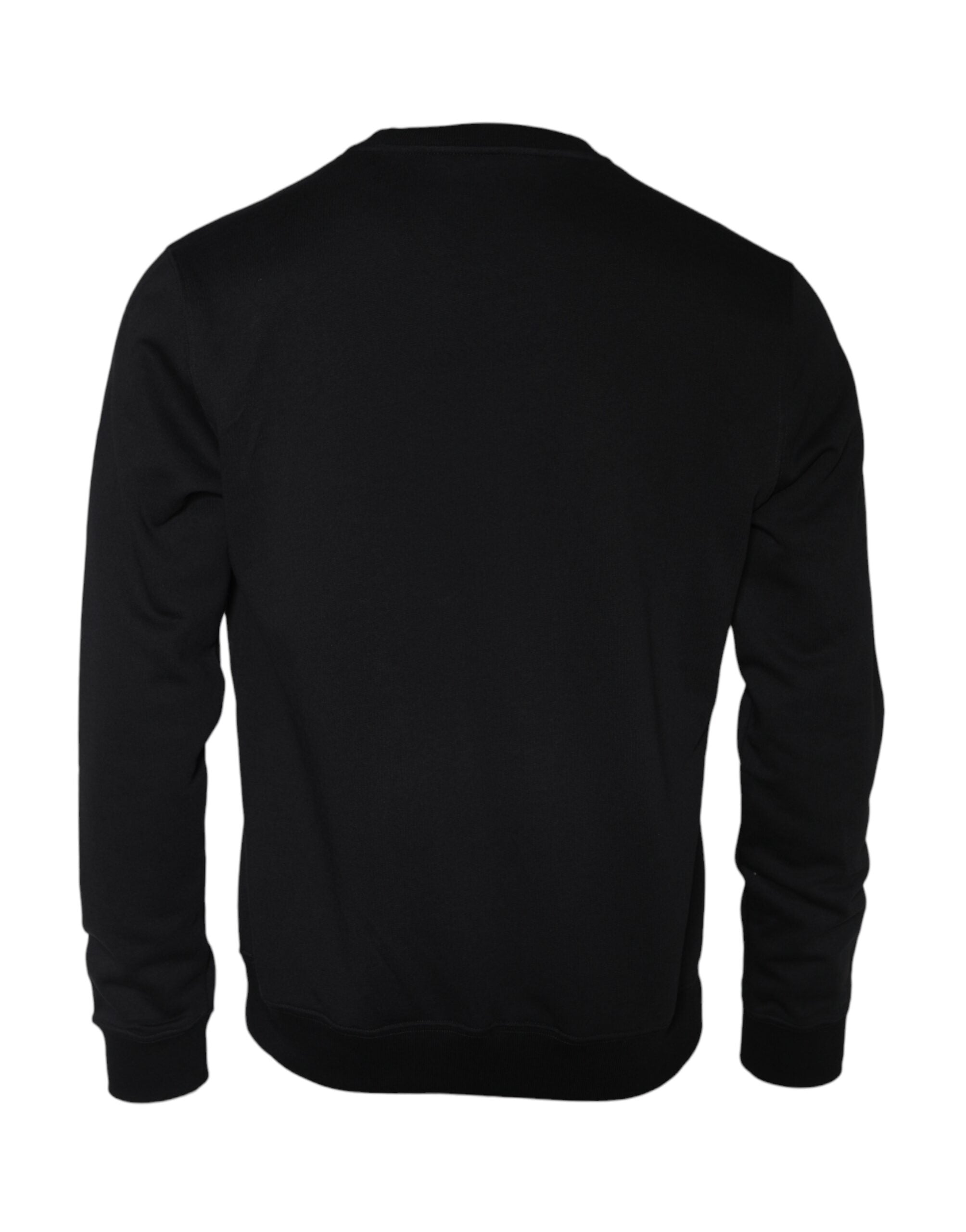 Versace Black Medusa Fleece Cotton Crew Neck Sweatshirt Pullover-2