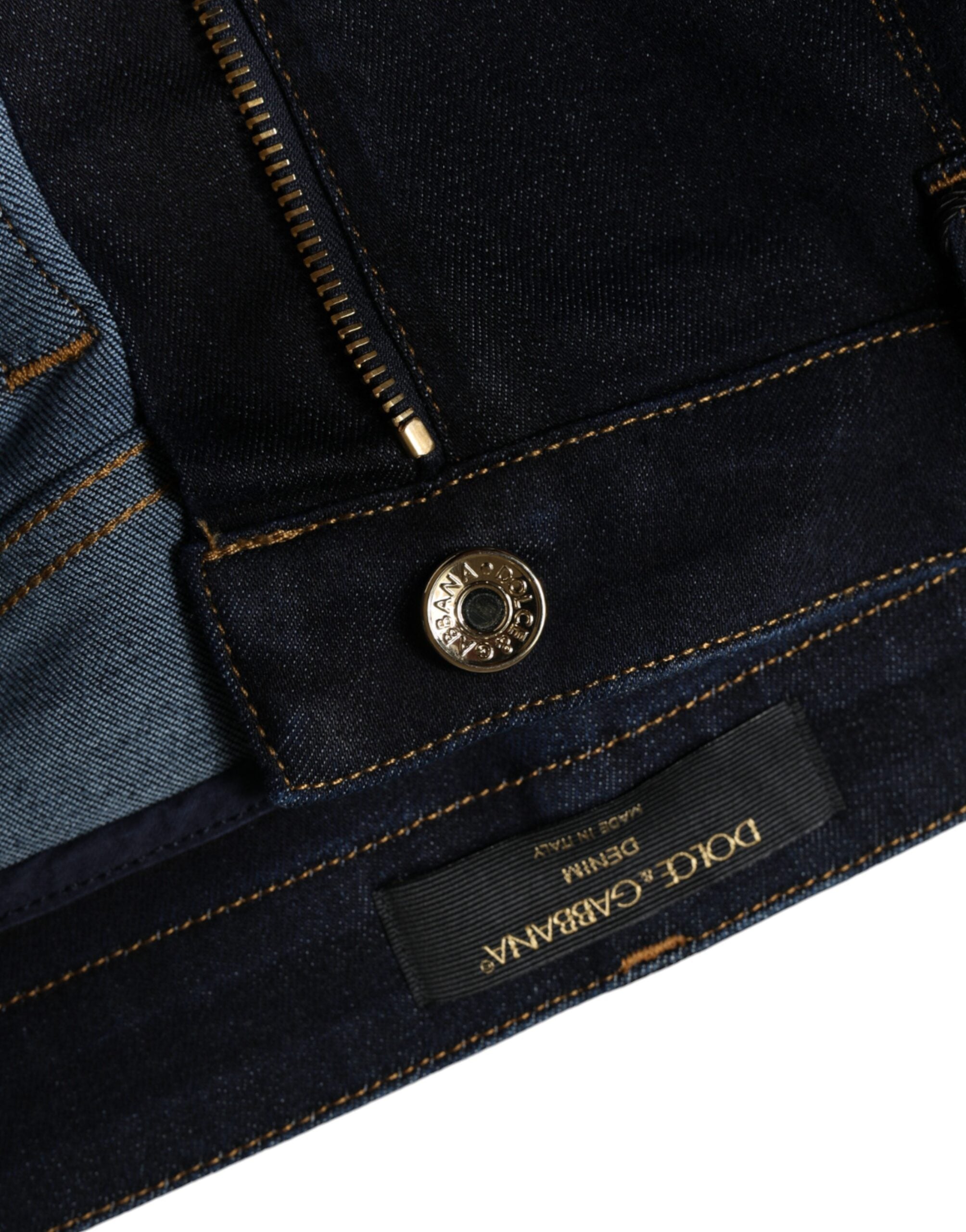Dolce & Gabbana Black Skinny Denim Jeans in a Cotton Blend-6