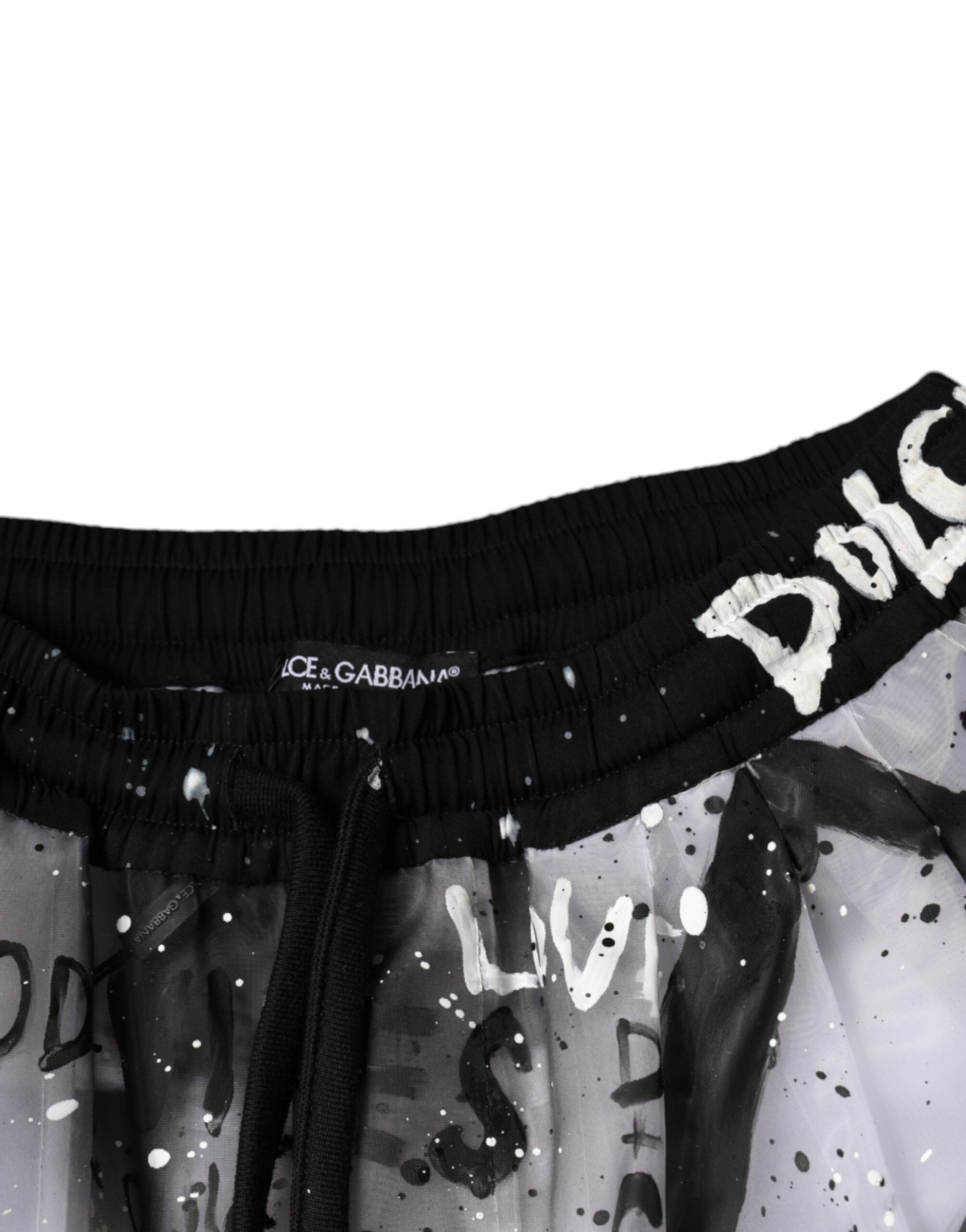 Pantalones cargo cortos con logo transparente en blanco de Dolce & Gabbana-6
