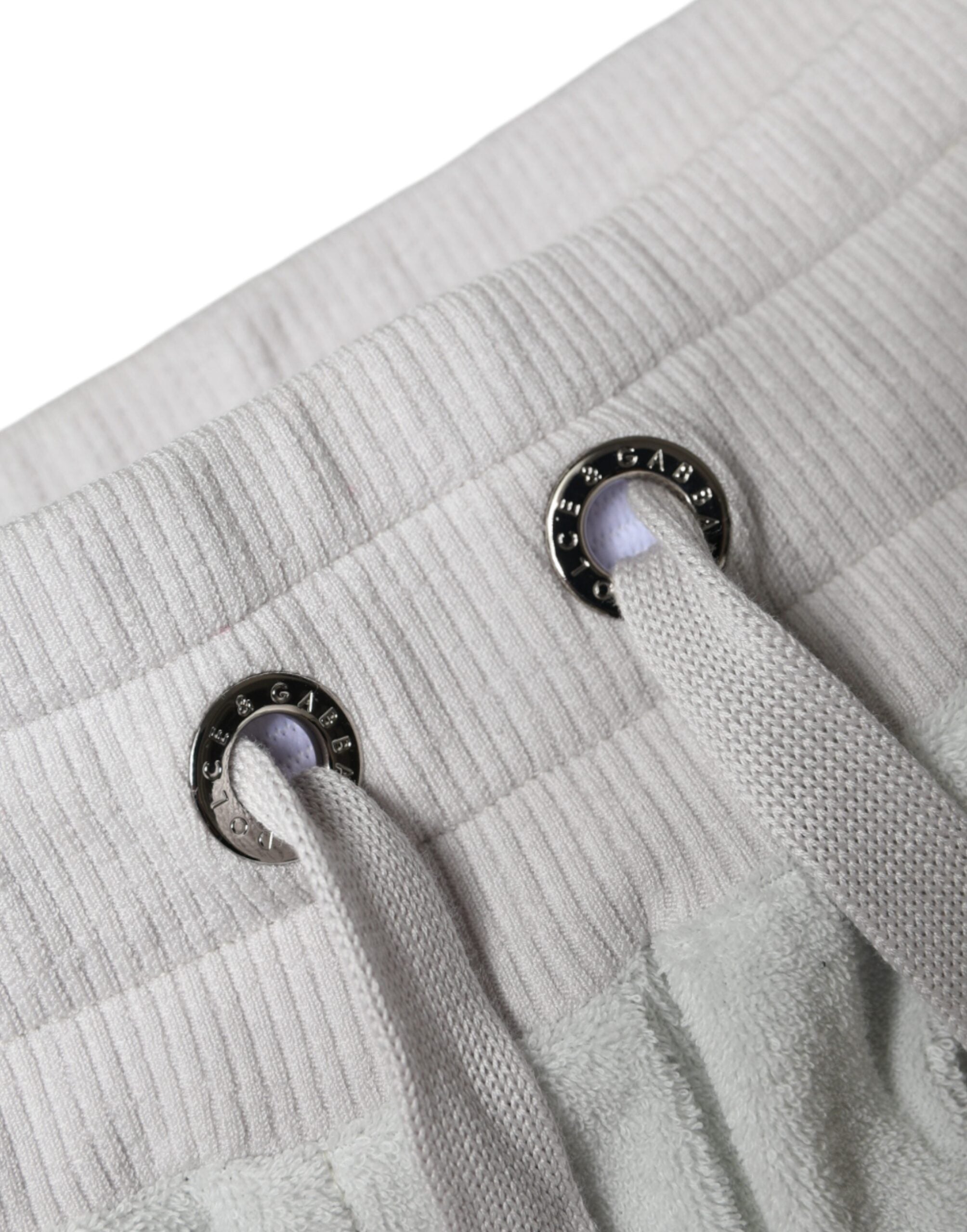 Dolce & Gabbana White Nylon Jogger Sweatpants-6