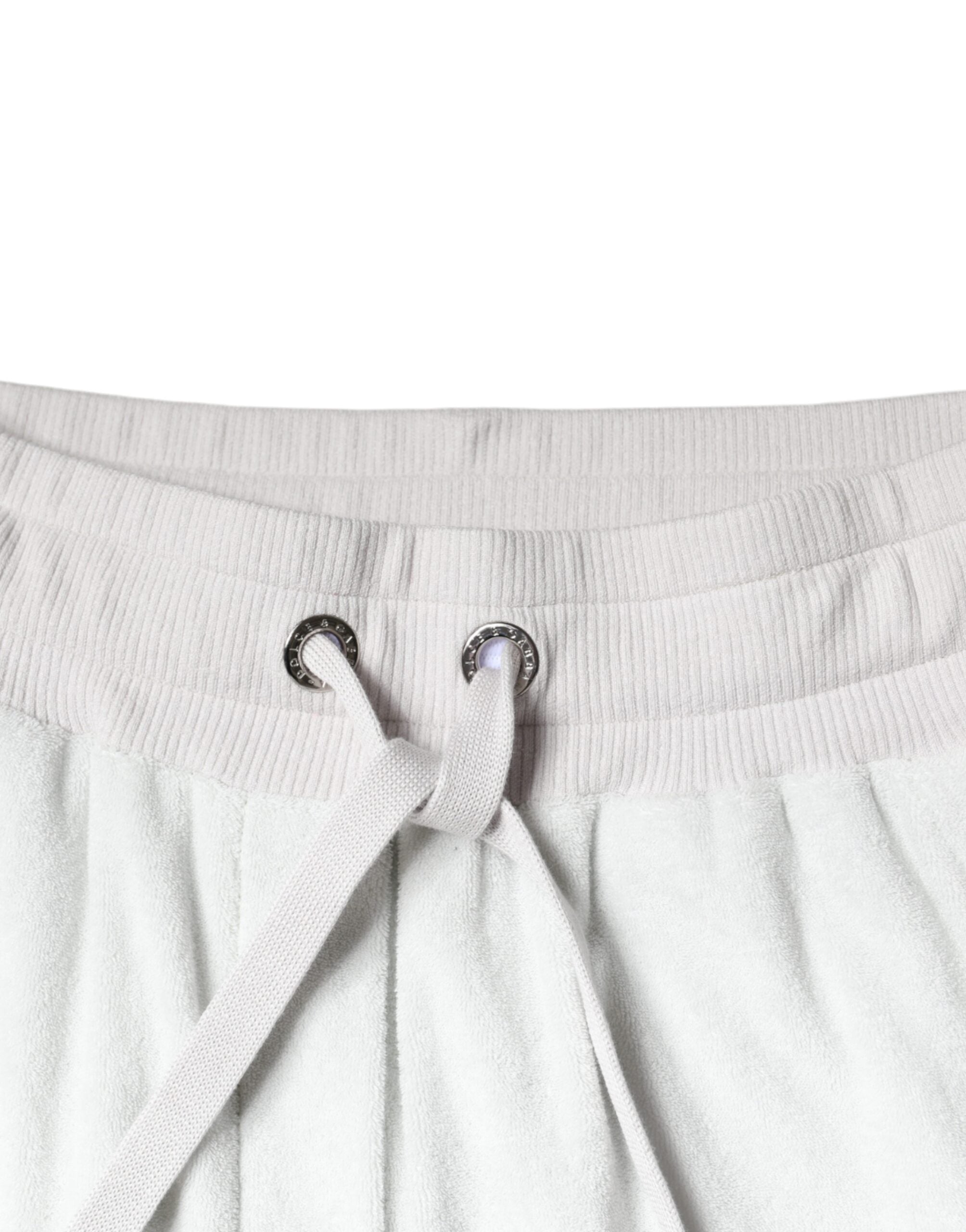 Dolce & Gabbana White Nylon Jogger Sweatpants-7