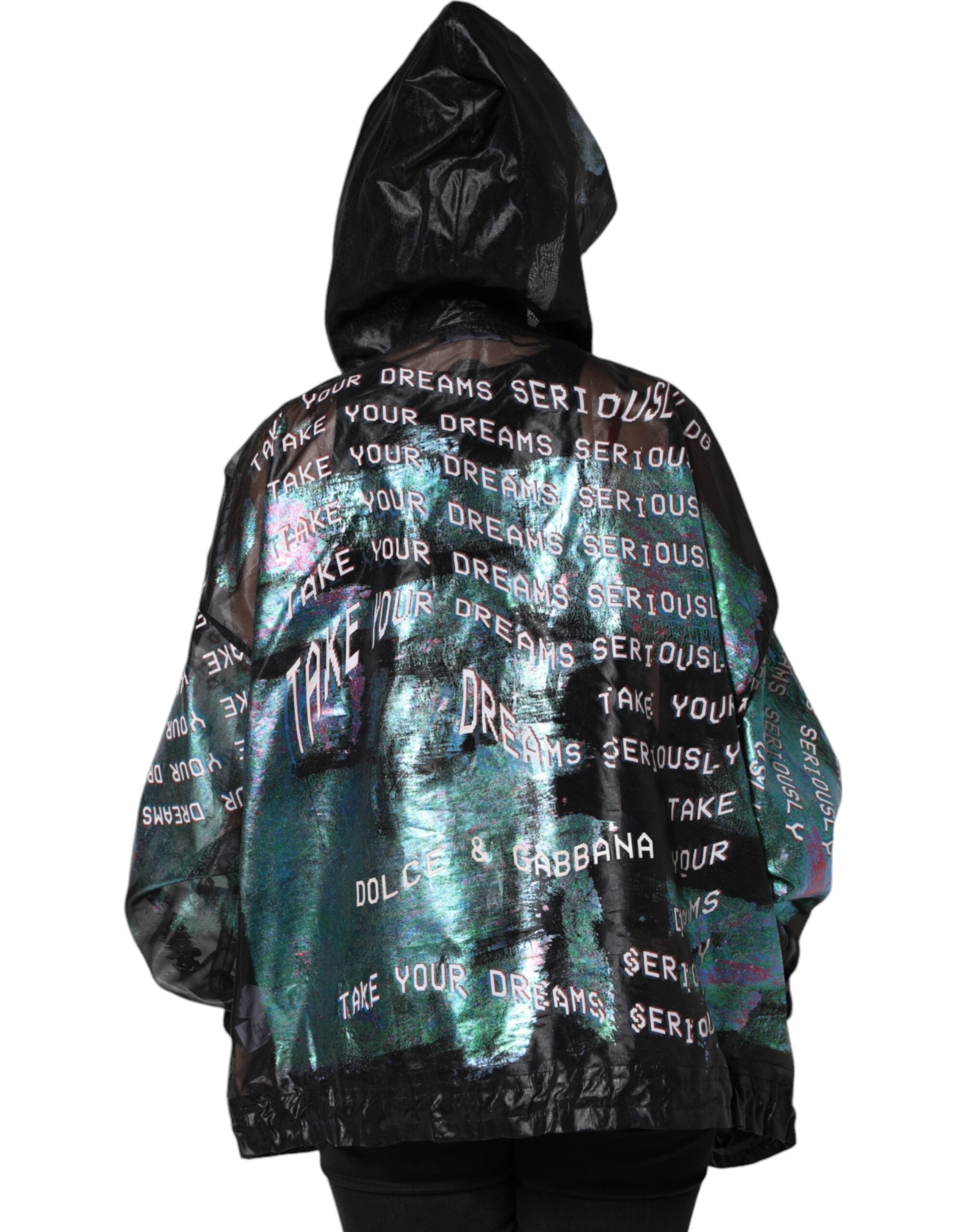 Dolce & Gabbana Multicolor Print Hooded Sweatshirt Pullover-4