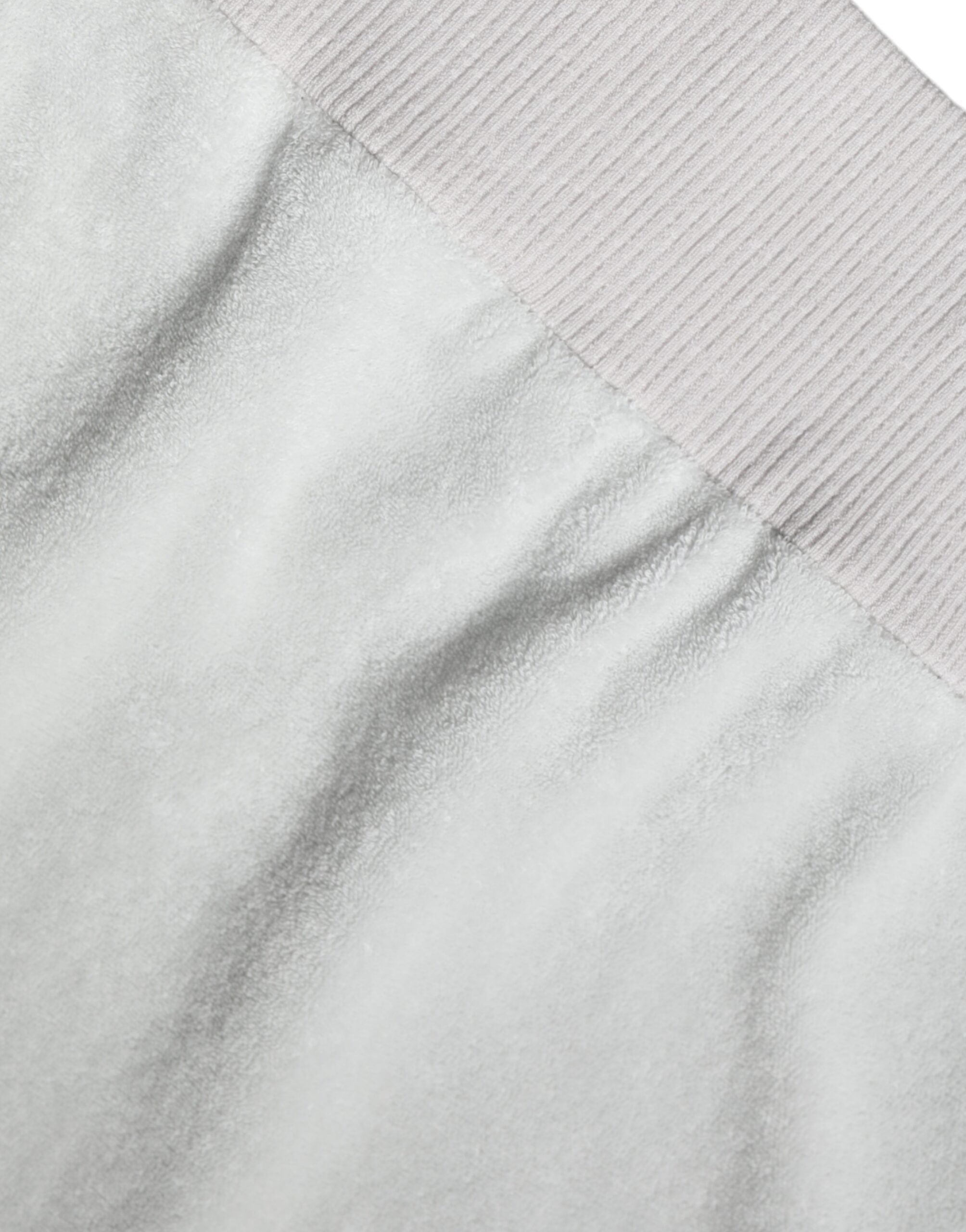 Dolce & Gabbana Weißer Nylon-Stretch-Pullover mit Rundhalsausschnitt-6