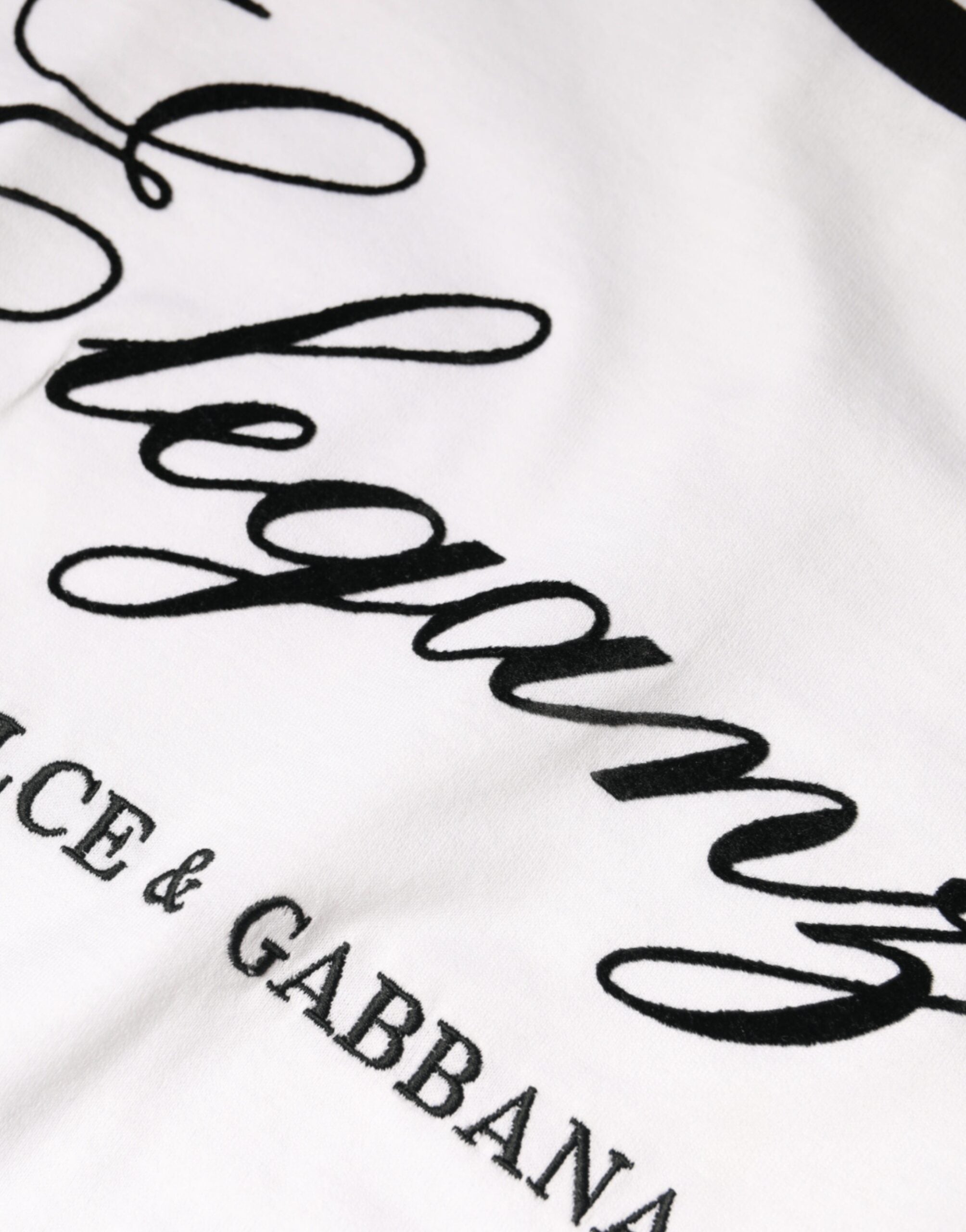 Camiseta de algodón de manga corta con estampado Eleganza en blanco de Dolce & Gabbana-6