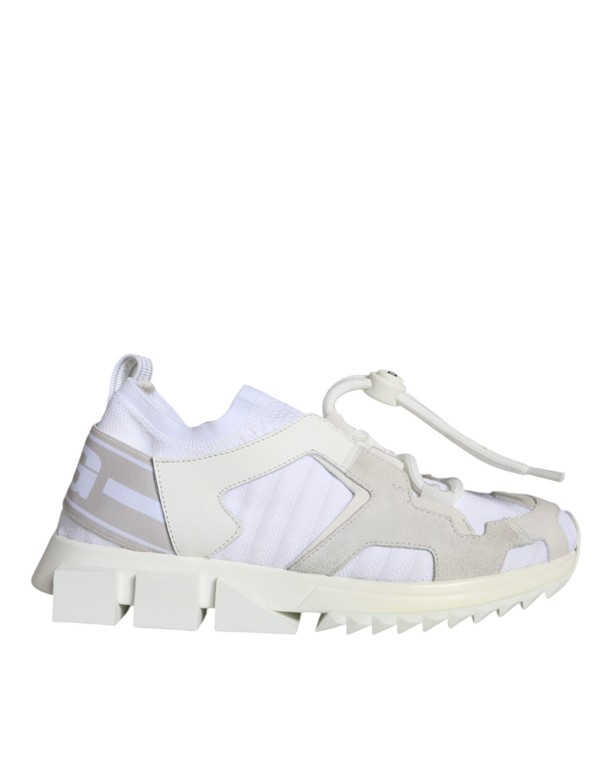 Dolce & Gabbana White Mesh Sorrento Trekking Sneakers Shoes-7