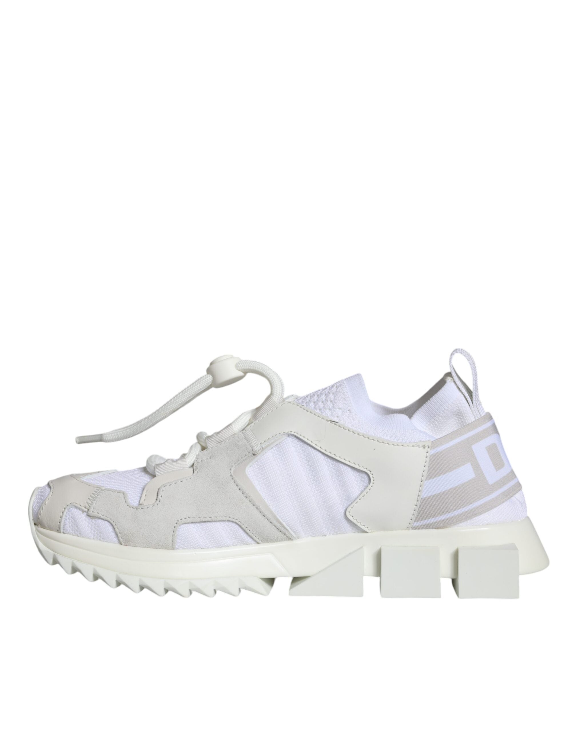 Dolce & Gabbana White Mesh Sorrento Trekking Sneakers Shoes-8