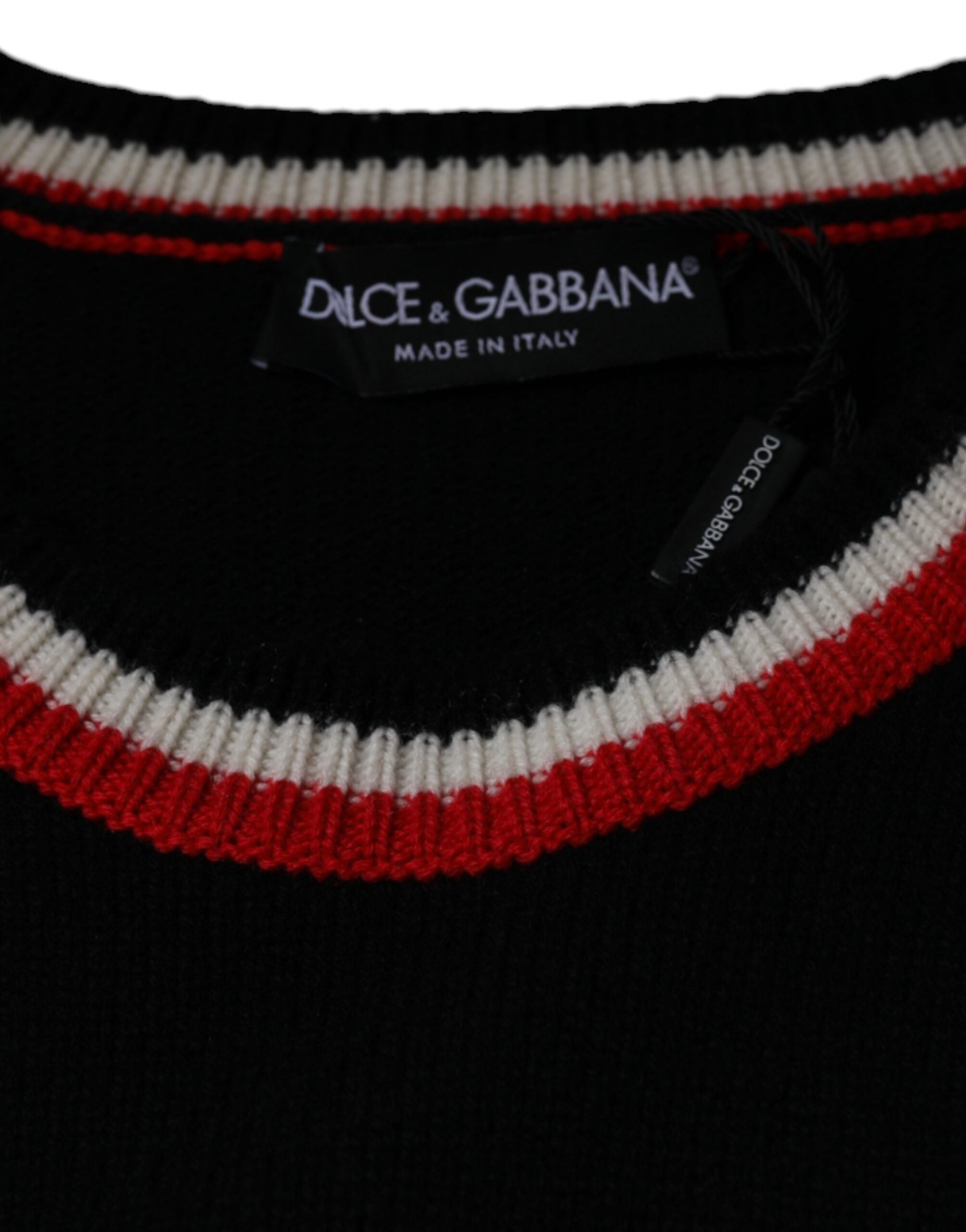 Dolce & Gabbana Schwarzer Kaschmir-Pullover Schwein des Jahres-7