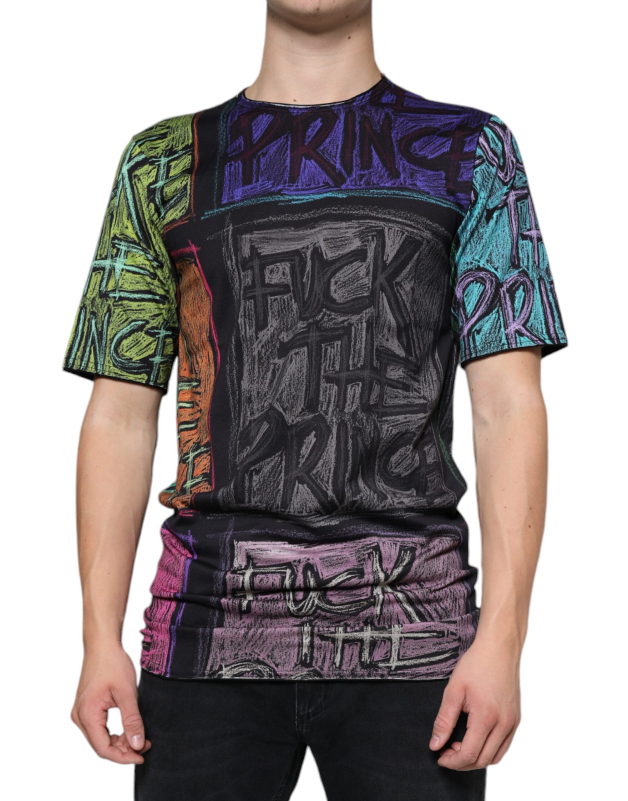 Dolce & Gabbana multicoloured cotton T-shirt with graphic print-2