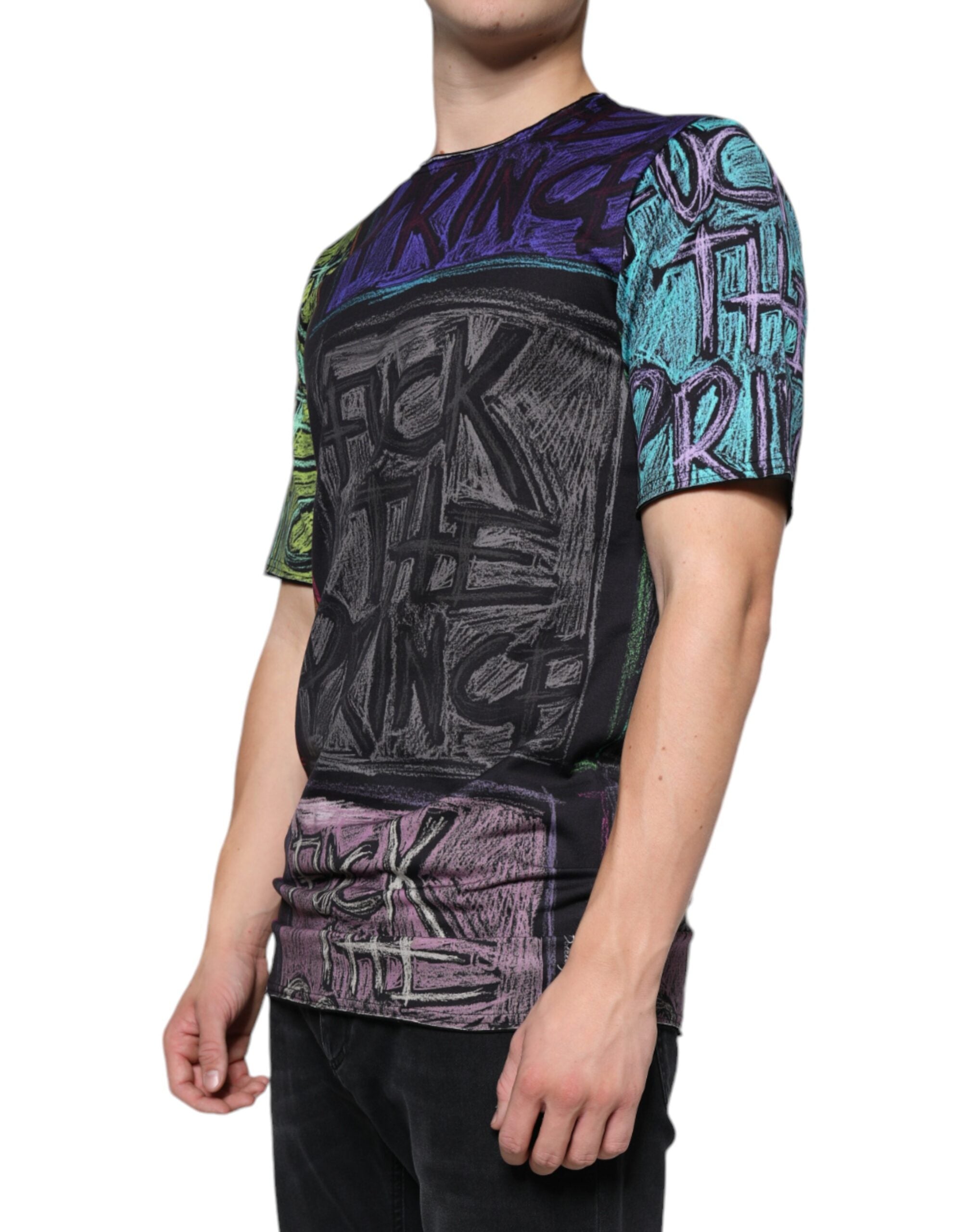 Dolce & Gabbana multicoloured cotton T-shirt with graphic print-3