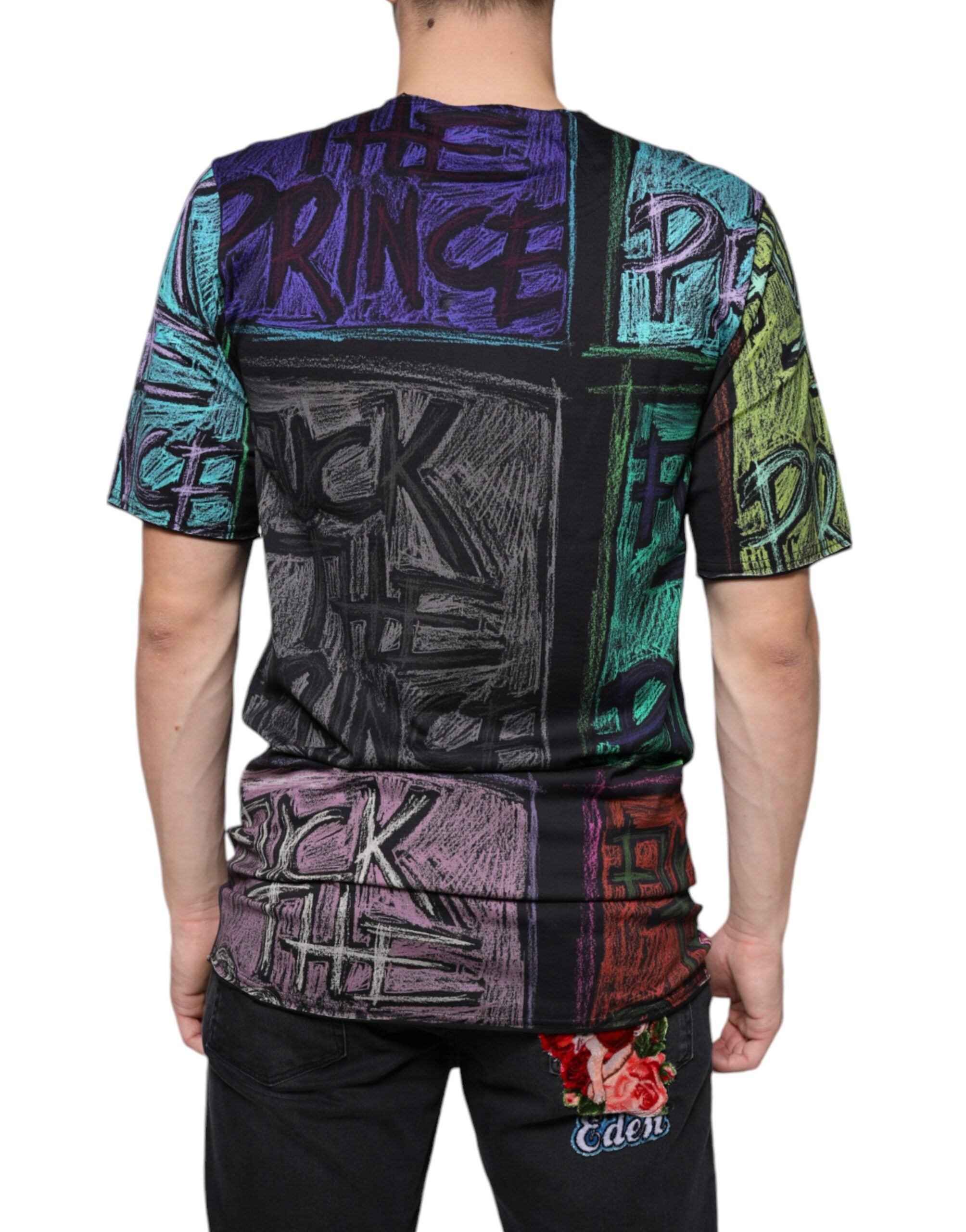 Dolce & Gabbana multicoloured cotton T-shirt with graphic print-4
