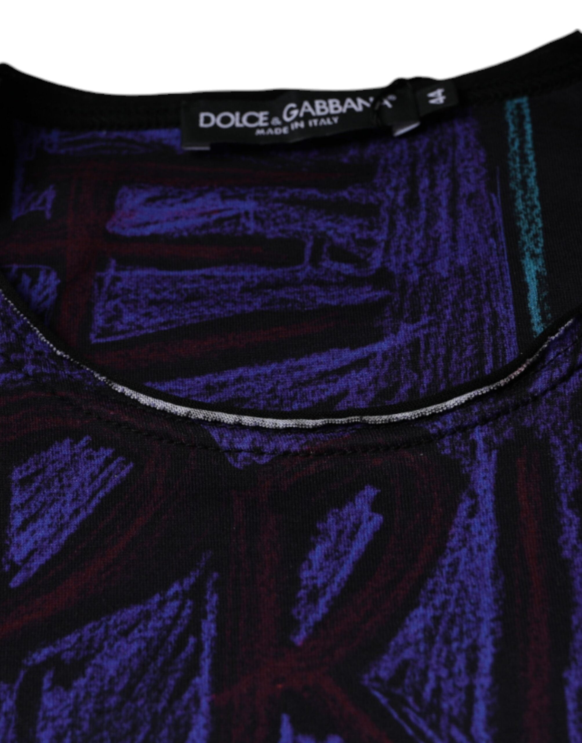 Dolce & Gabbana multicoloured cotton T-shirt with graphic print-8