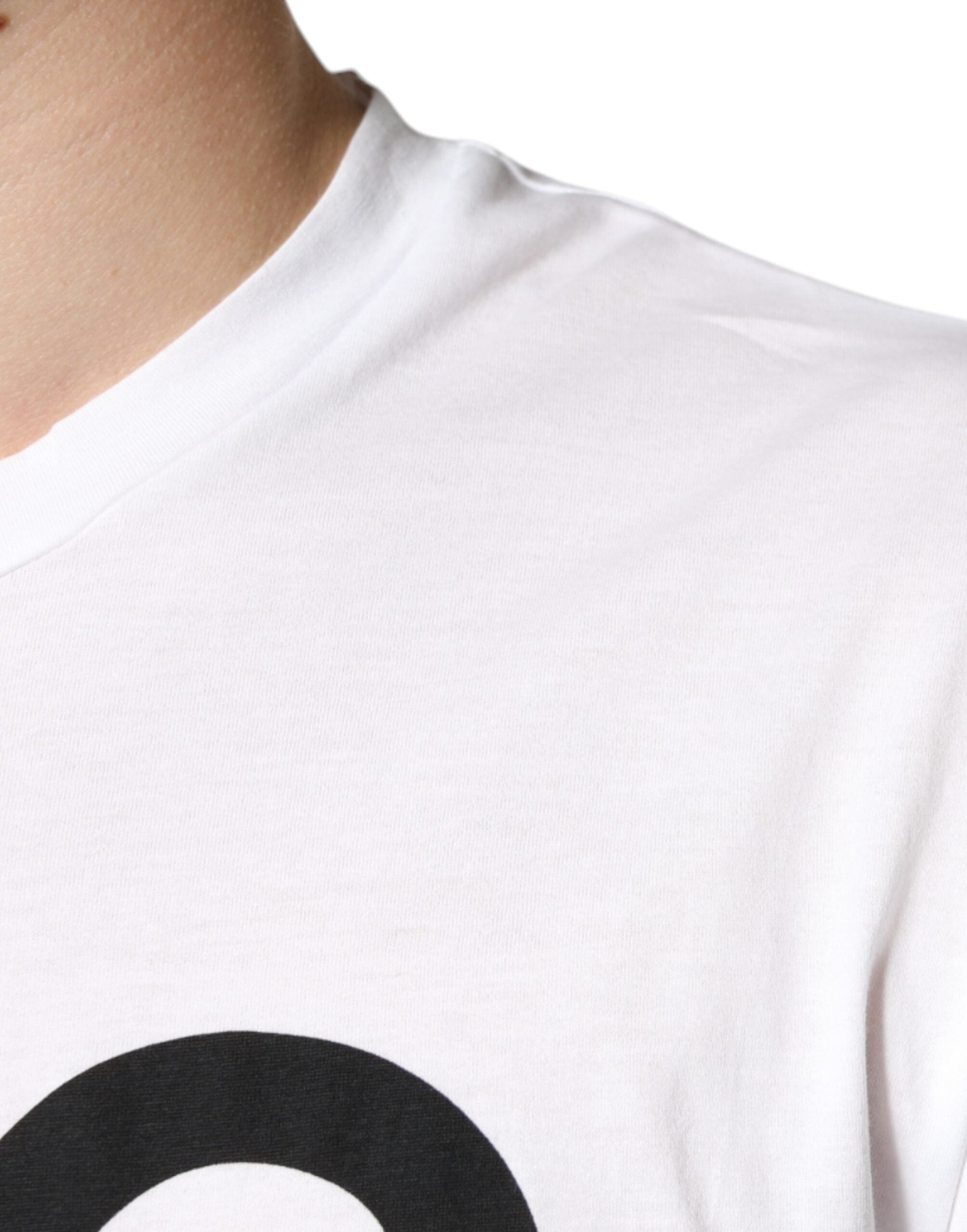Dolce & Gabbana Weißes Baumwoll-T-Shirt mit DG-Logo-Aufdruck-6