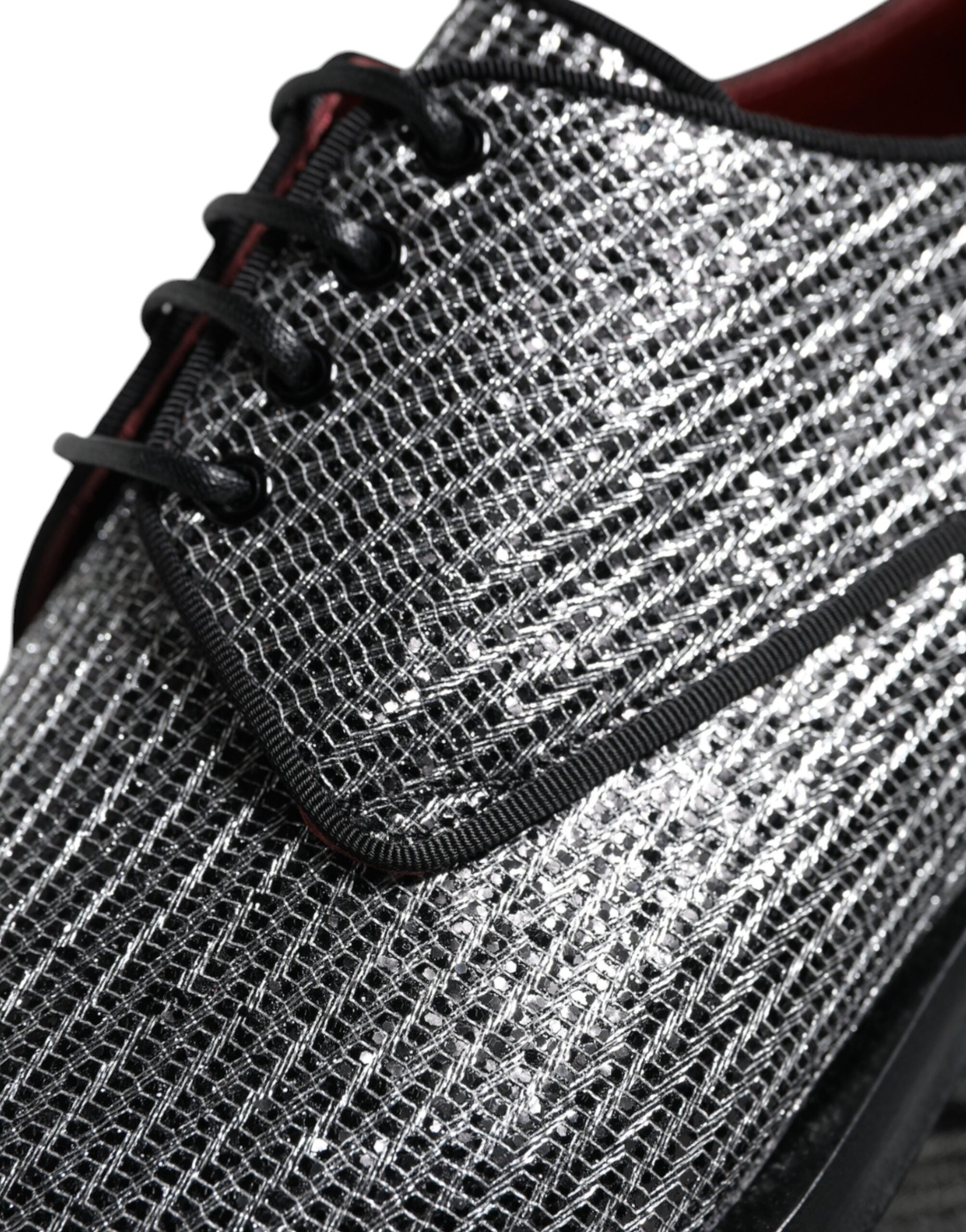 Dolce & Gabbana Silver Polyurethane Derby Shoes for Formal Occasions-6