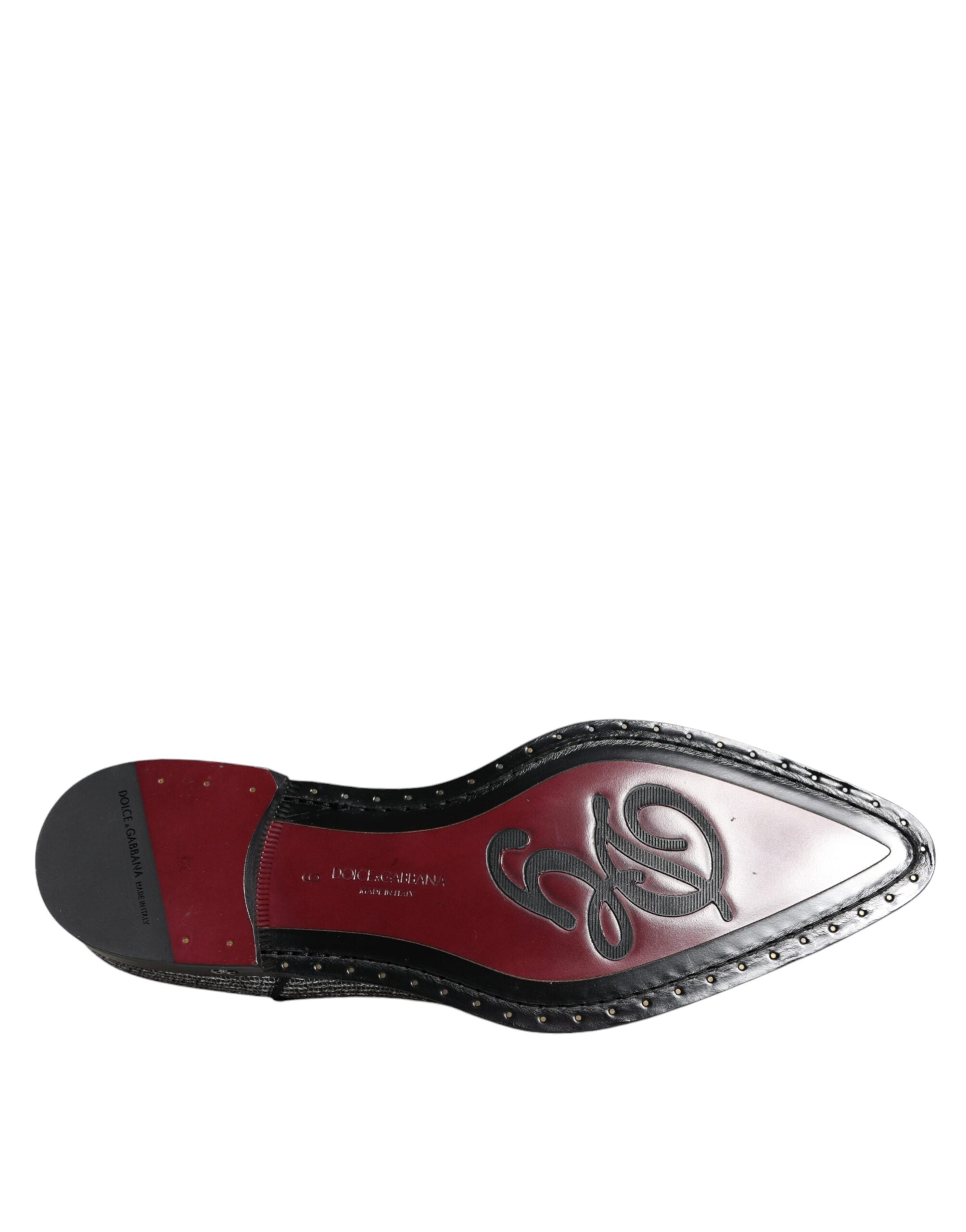 Dolce & Gabbana Silver Polyurethane Derby Shoes for Formal Occasions-8