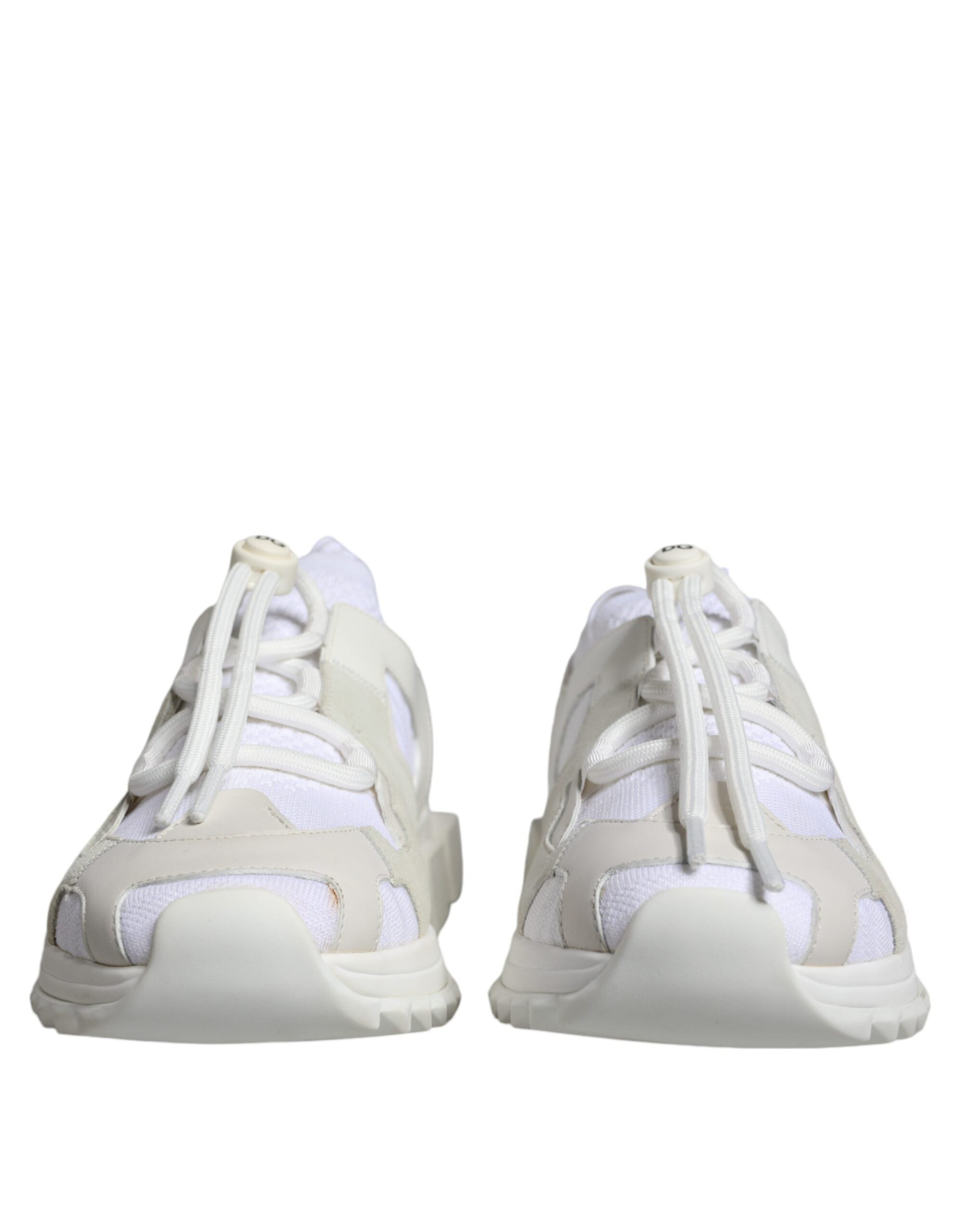 Dolce & Gabbana White Mesh Sorrento Trekking Sneakers Shoes-2