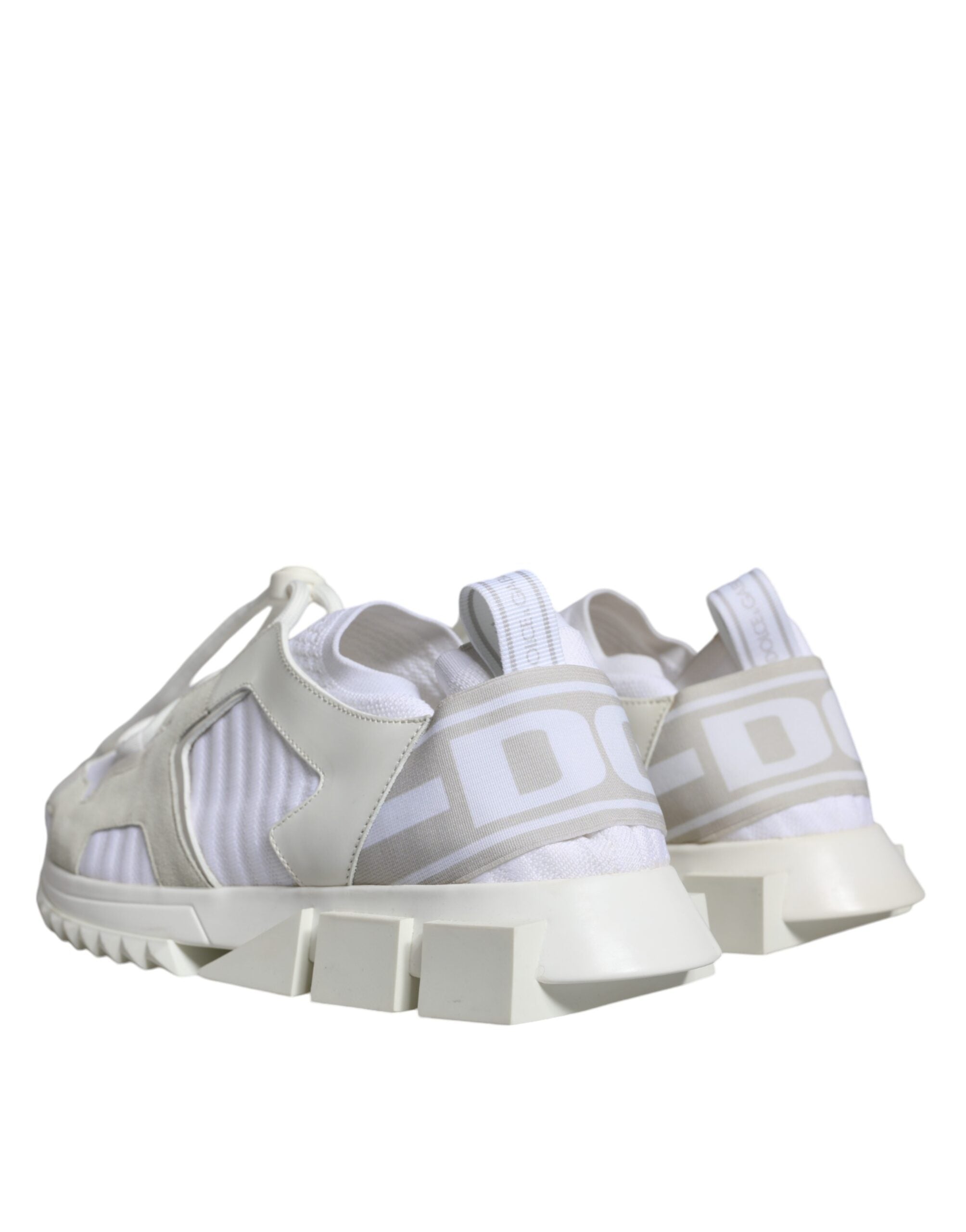 Dolce & Gabbana White Mesh Sorrento Trekking Sneakers Shoes-4