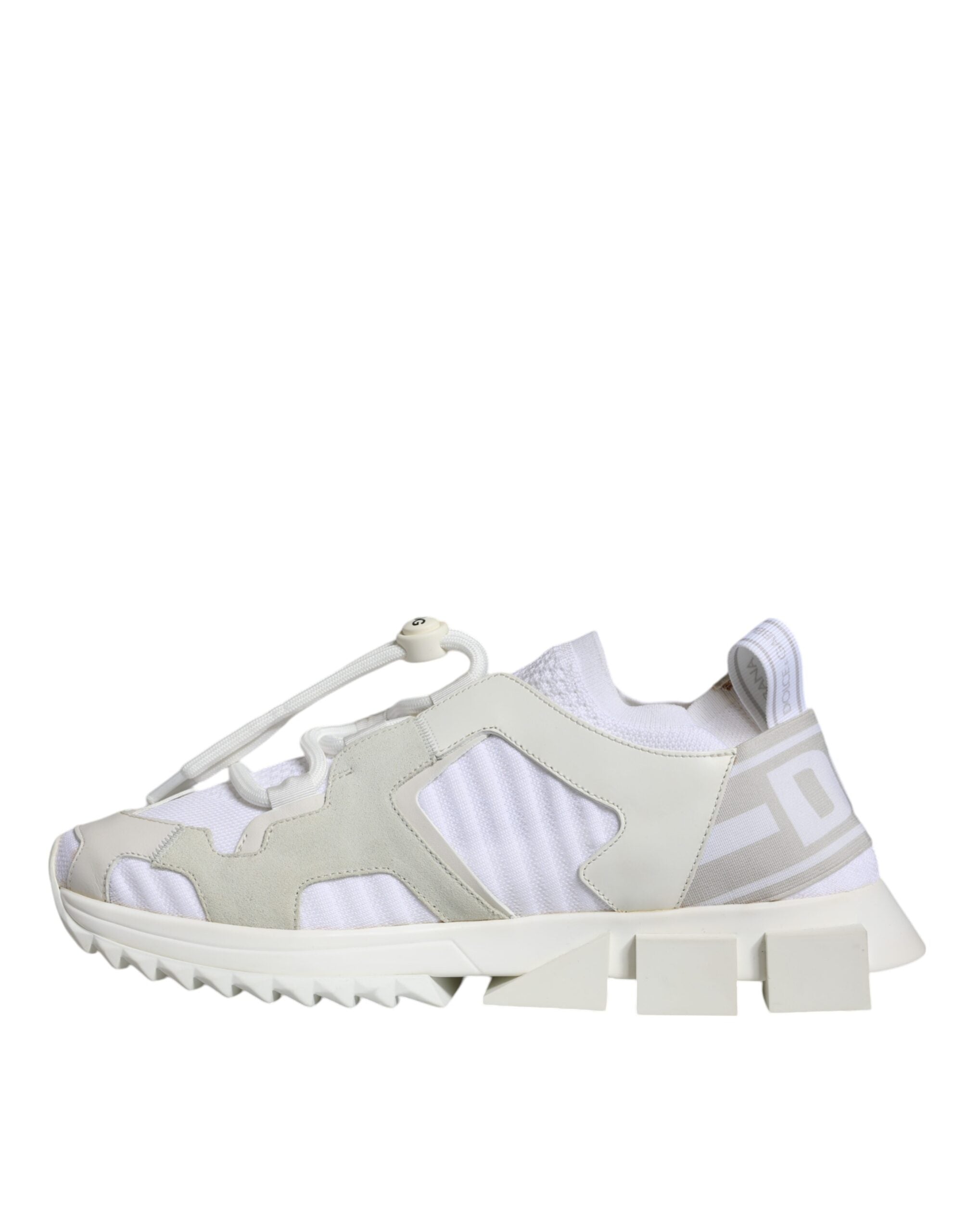 Dolce & Gabbana White Mesh Sorrento Trekking Sneakers Shoes-5