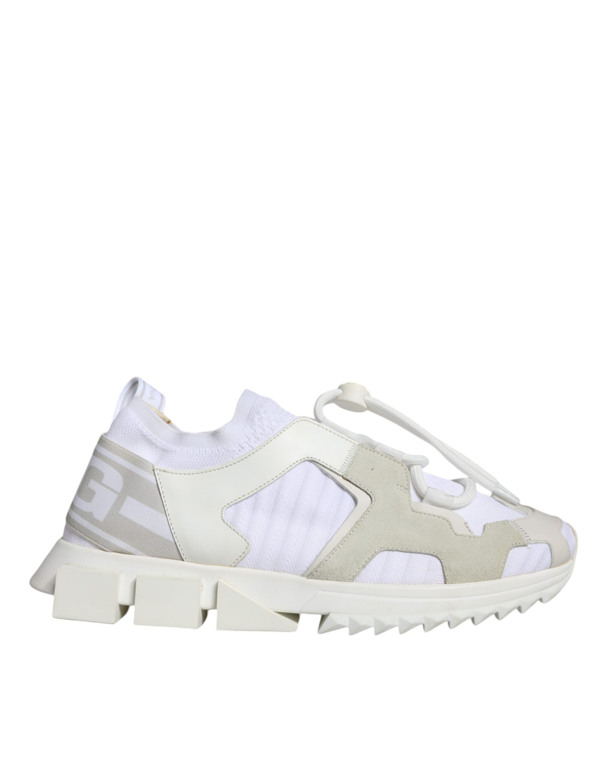 Dolce & Gabbana White Mesh Sorrento Trekking Sneakers Shoes-1