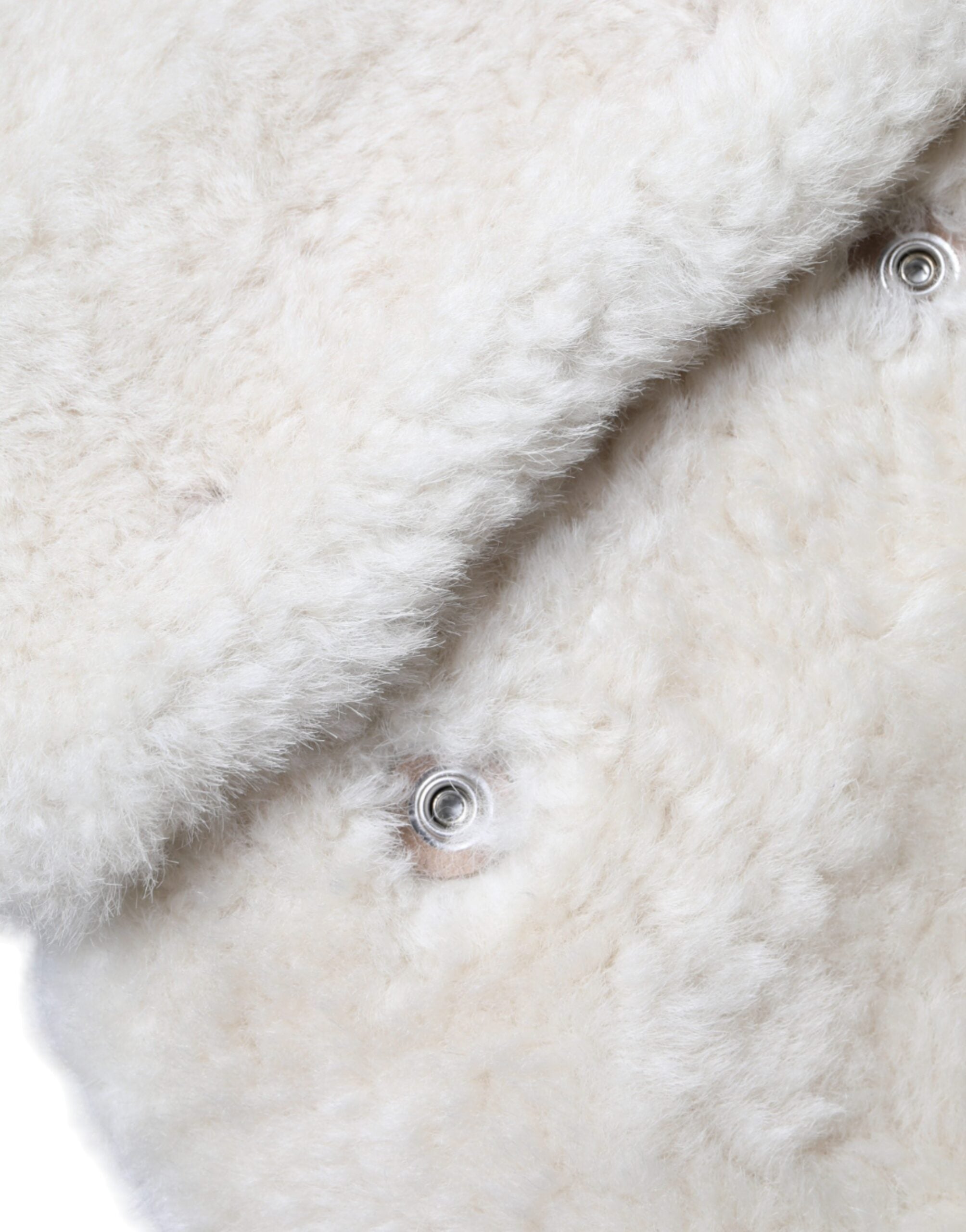 Burberry White WARRENFORD Shearling Leather Vest Coat Jacket-6