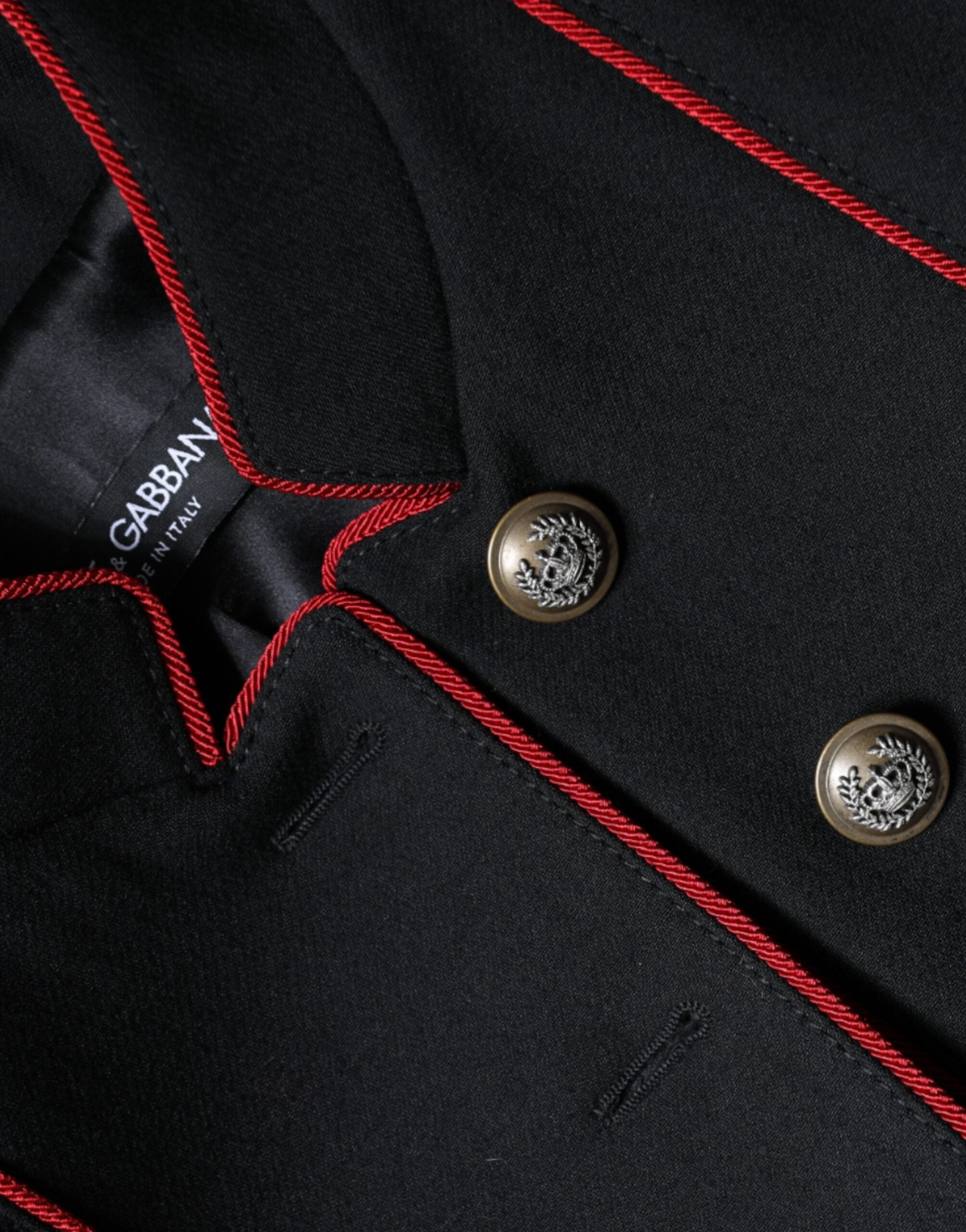 Dolce & Gabbana Black Single-Breasted Trench Coat Jacket-7