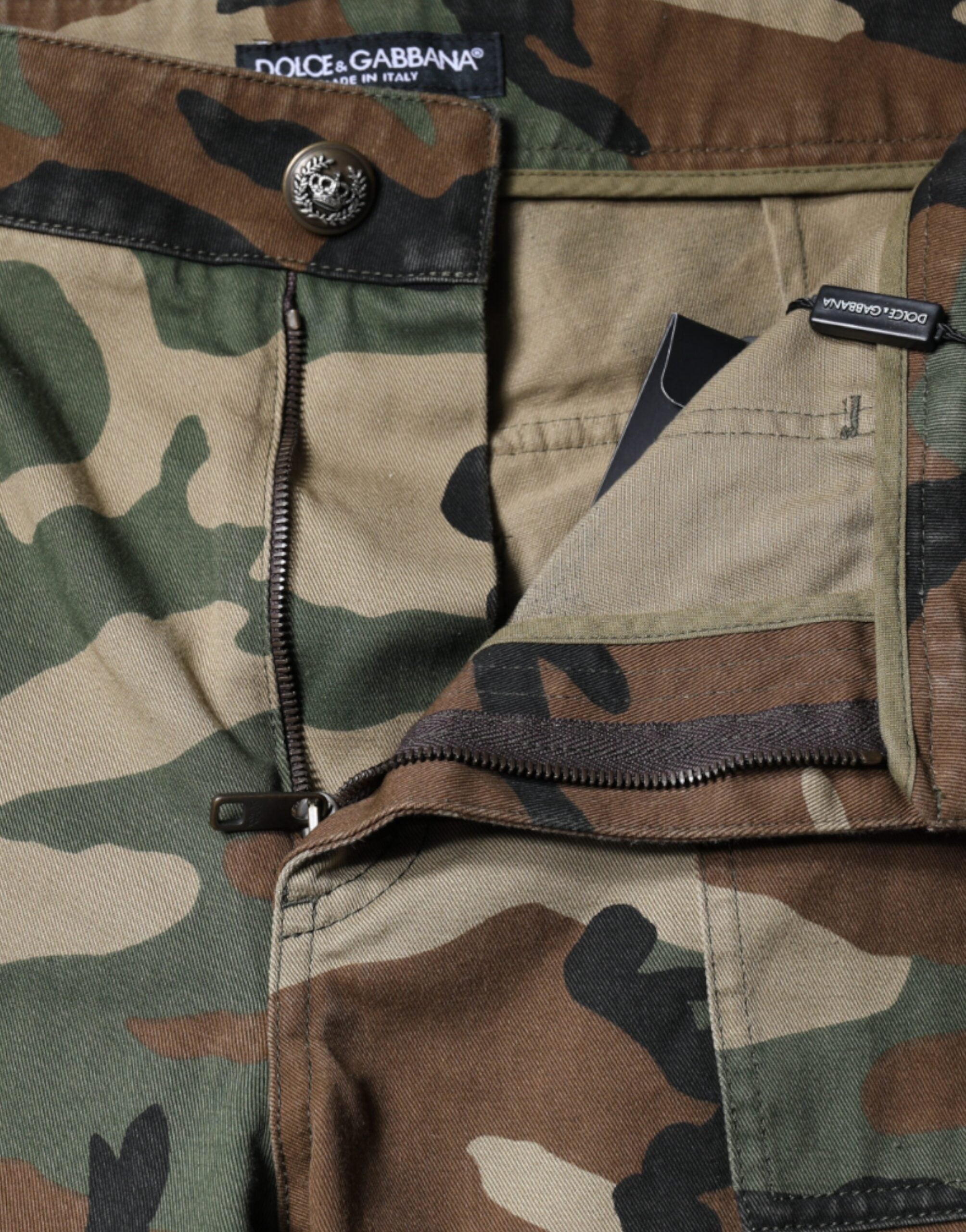 Dolce & Gabbana Multicolored Camouflage Cargo Pants-6