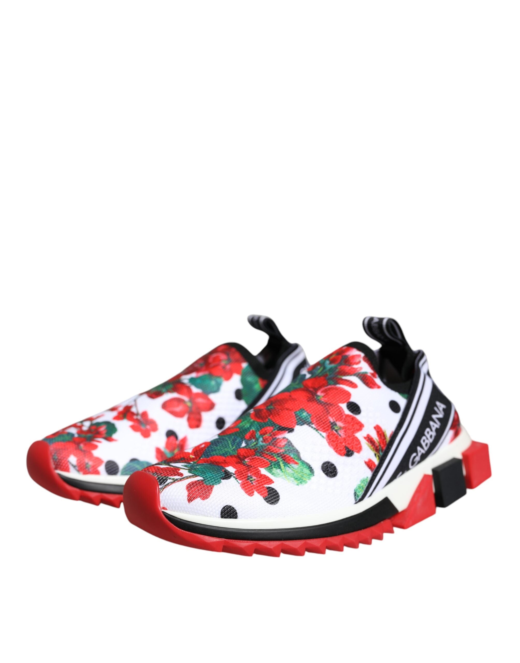 Dolce & Gabbana Multicolor Geranium Sorrento Sneakers Shoes-3