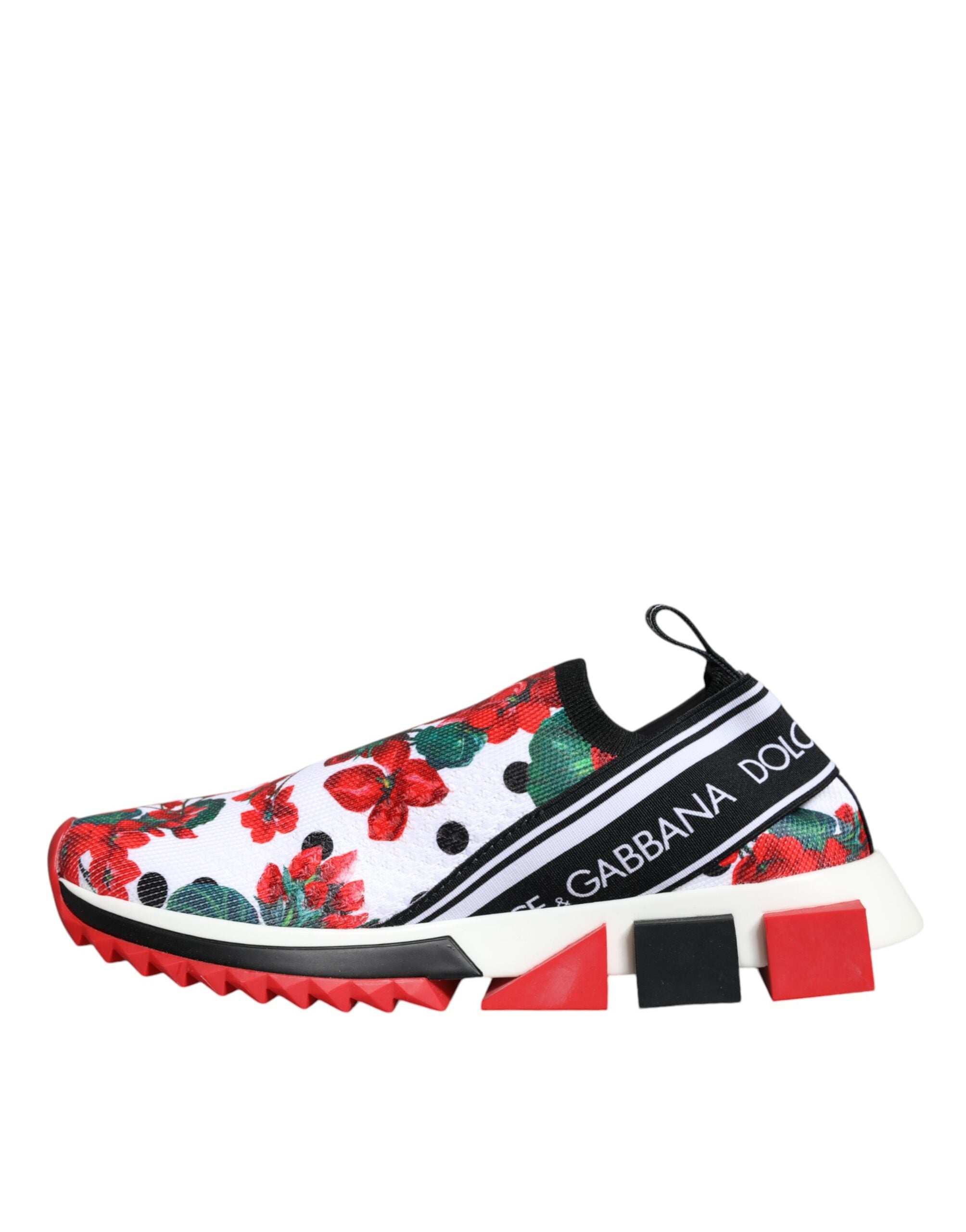 Dolce & Gabbana Multicolor Geranium Sorrento Sneakers Shoes-5