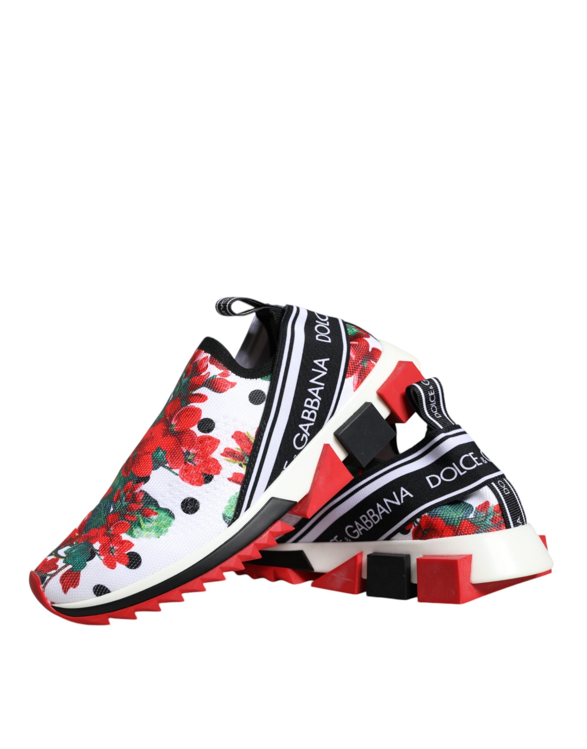 Dolce & Gabbana Multicolor Geranium Sorrento Sneakers Shoes-7