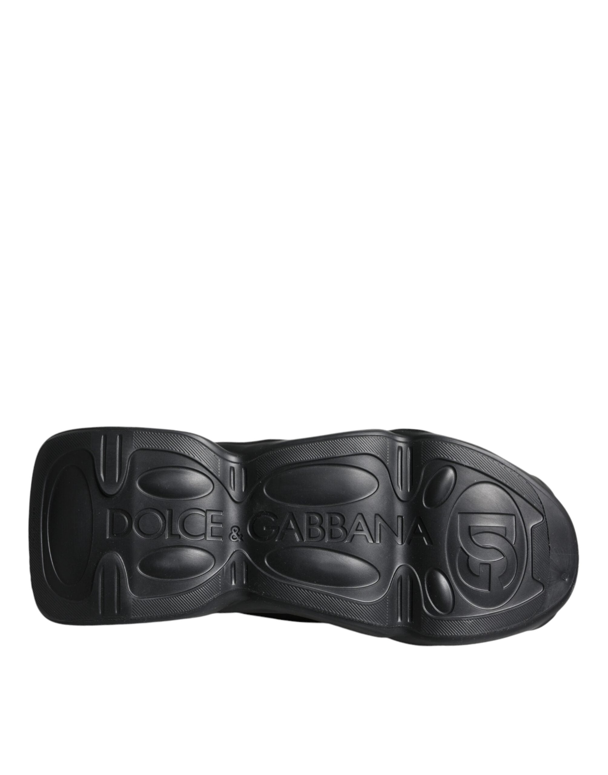 Dolce & Gabbana Schwarz Slip On Wave Socken Turnschuhe Schuhe-8