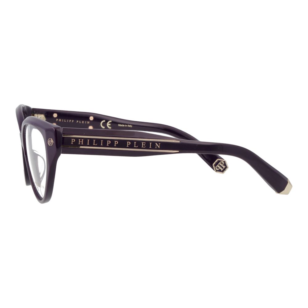 Gafas Philipp Plein de acetato de celulosa color lila (montura)-4