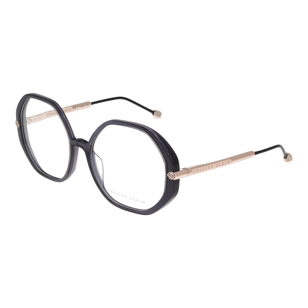 Philipp Plein Grau-Celluloseacetat-Brille (Rahmen)-1