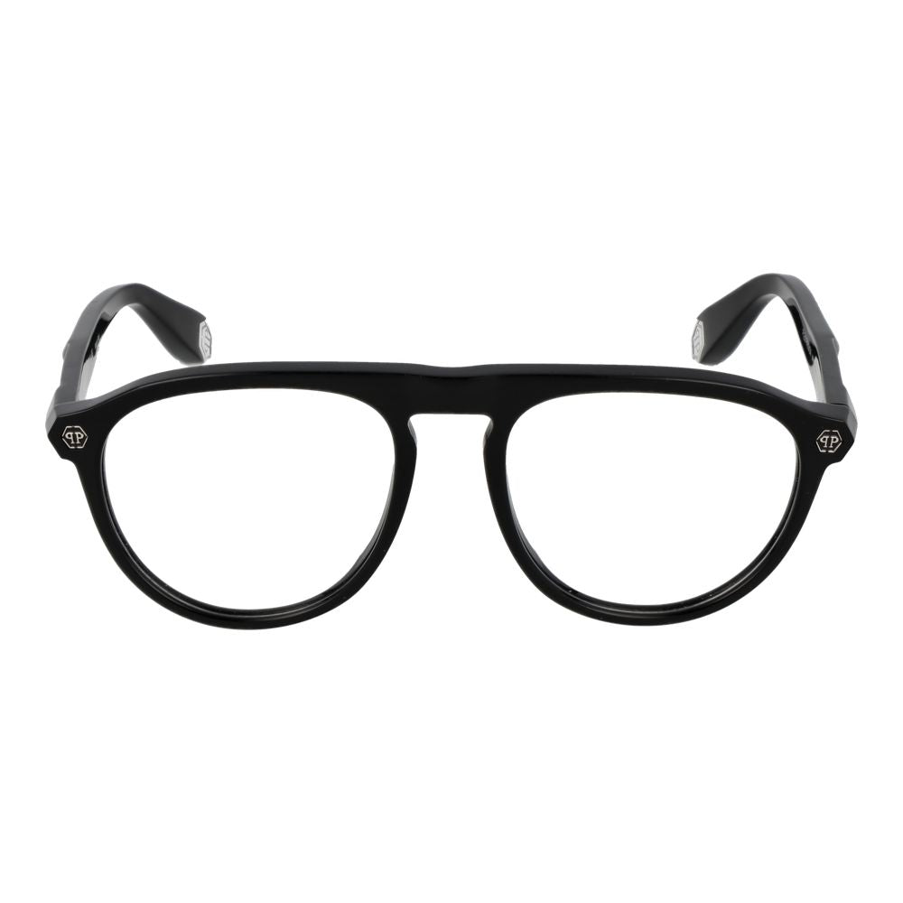 Philipp Plein Black Cellulose Acetate Glasses (Frames)-2