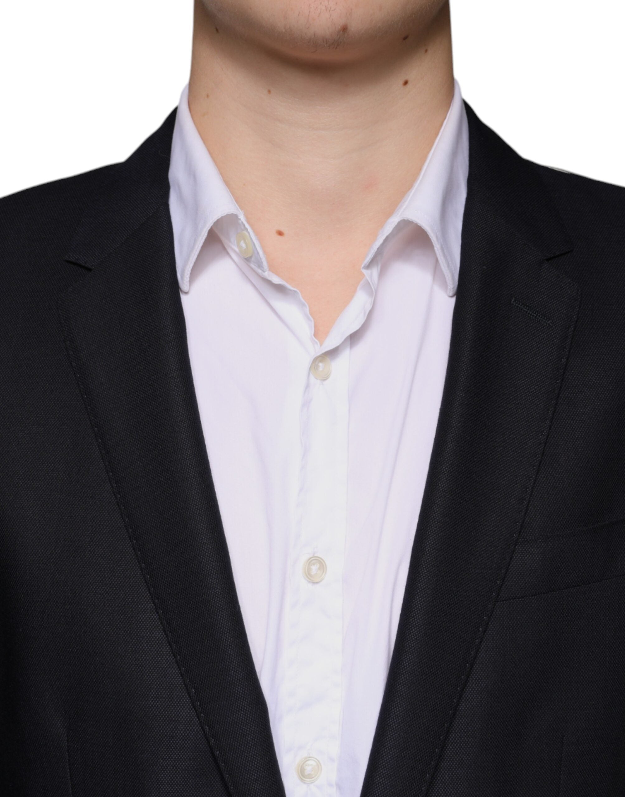 Dolce & Gabbana Dark Blue Single-Breasted Wool Coat Blazer-5