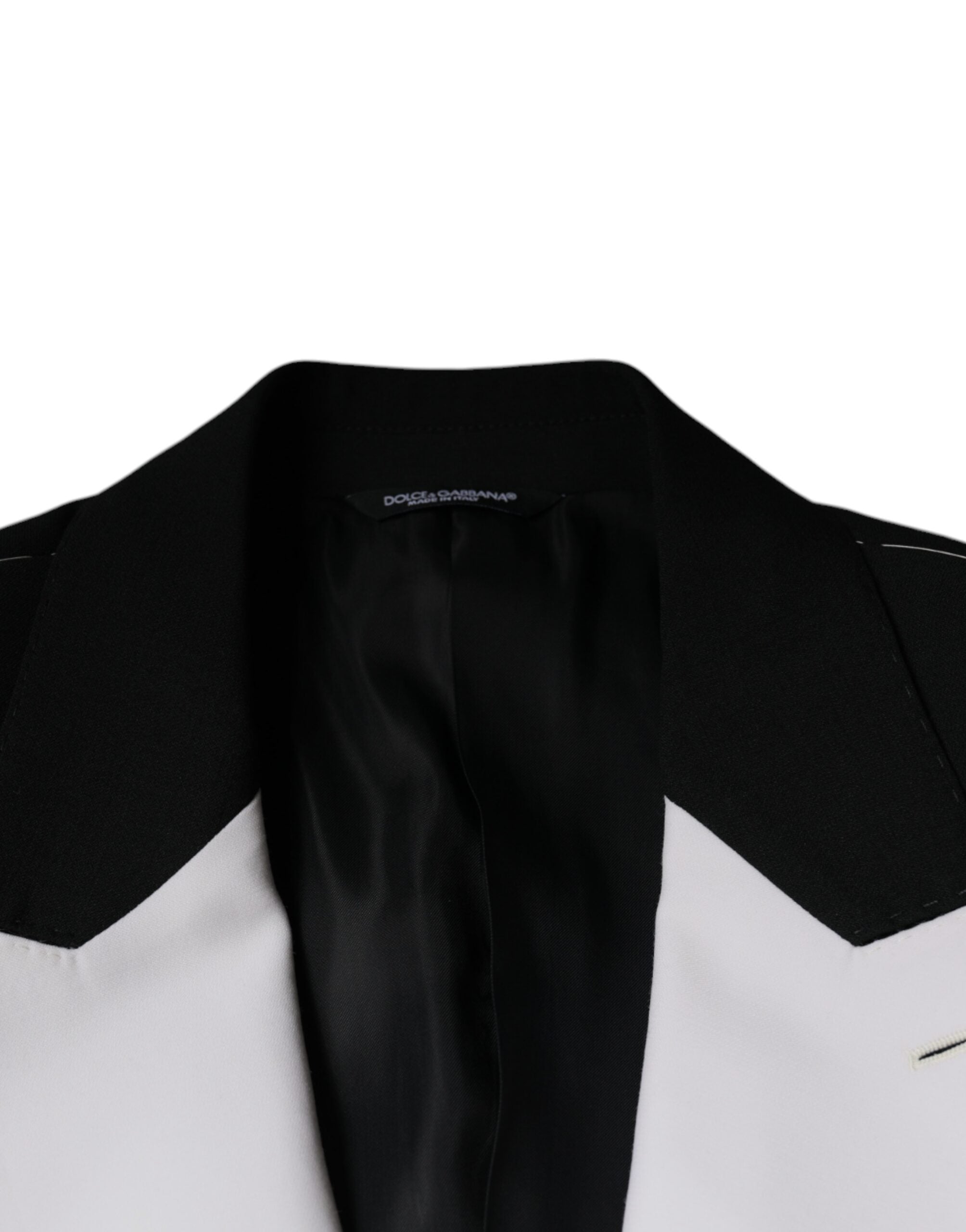 Dolce & Gabbana Black and white single-breasted dress blazer-7