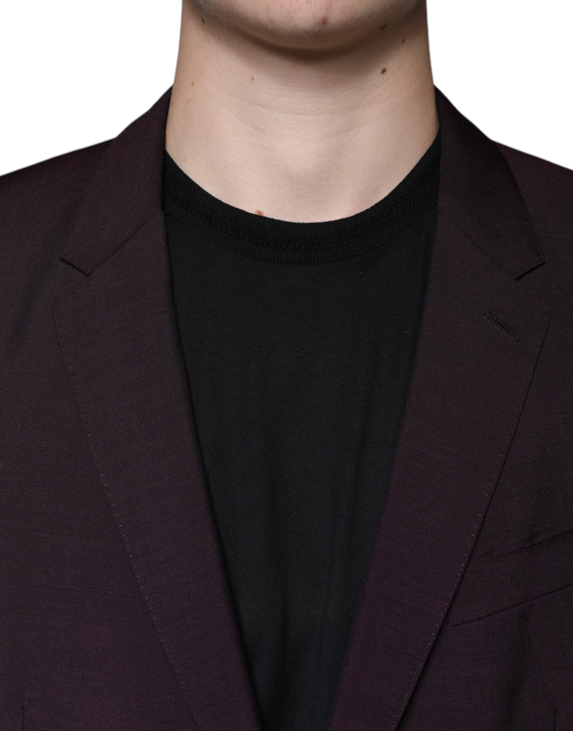 Dolce & Gabbana Bordeaux single-breasted wool blazer-5