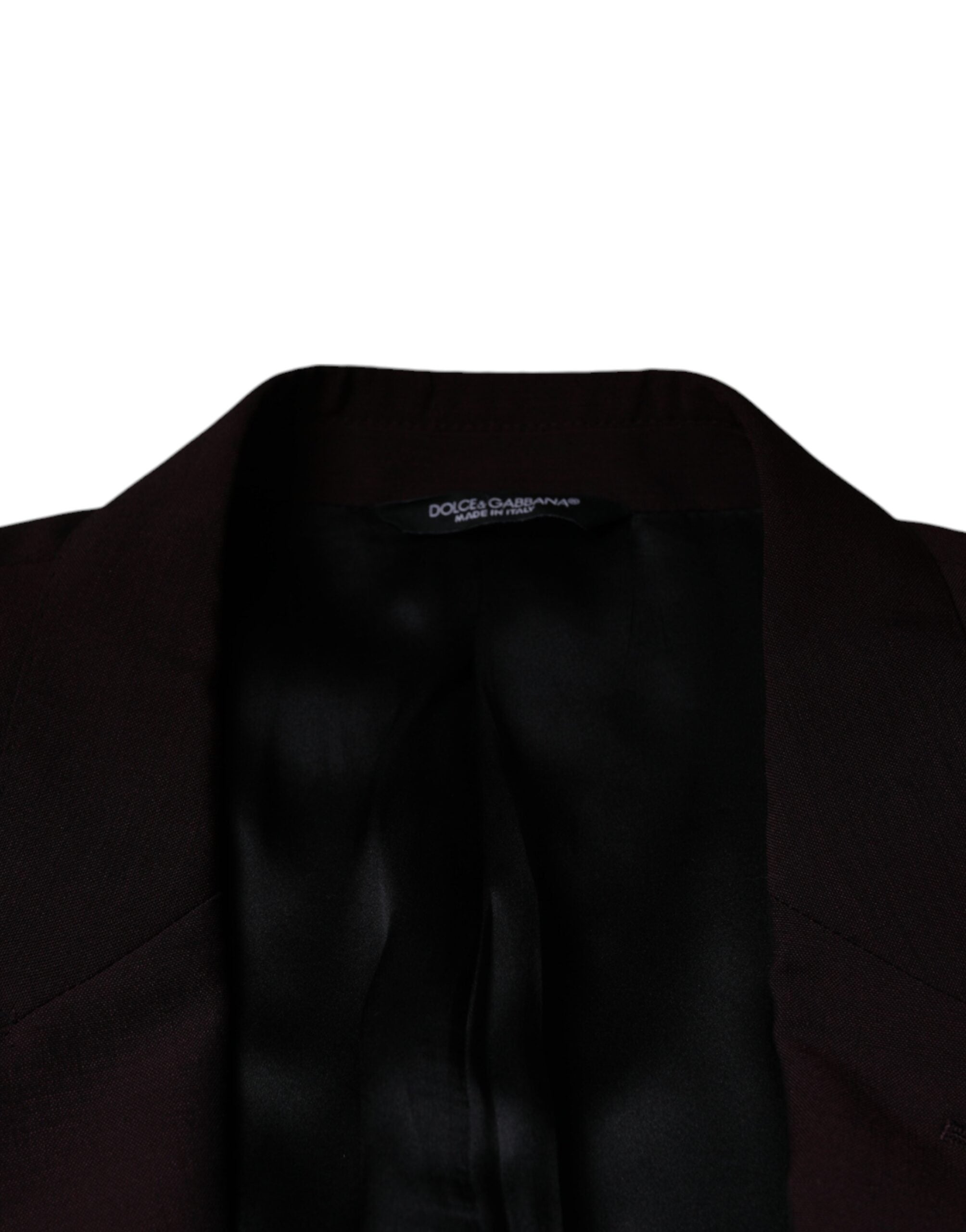 Dolce & Gabbana Bordeaux single-breasted wool blazer-7
