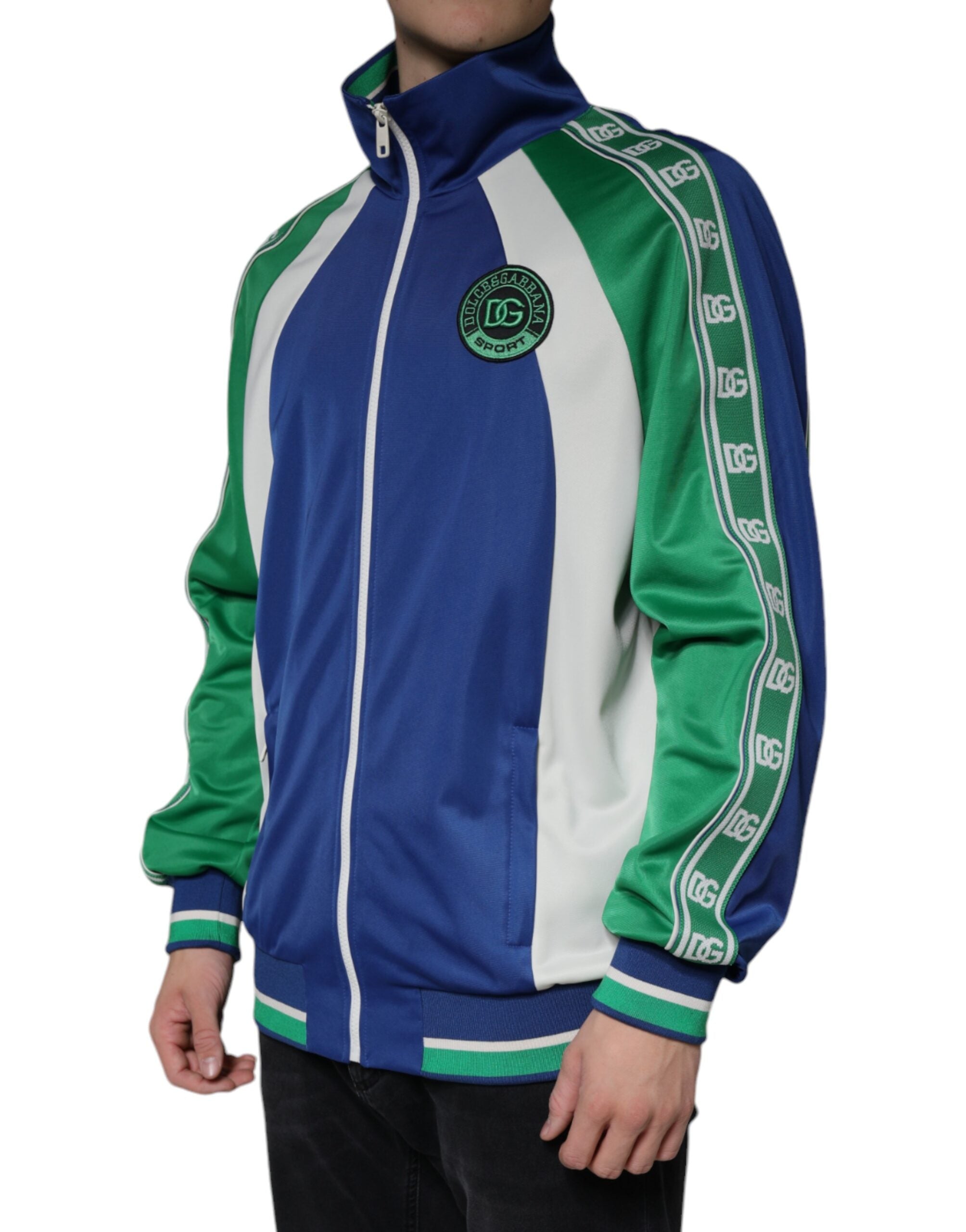 Dolce & Gabbana Multicolor Polyester Bomber Jacket with Full Zip-3