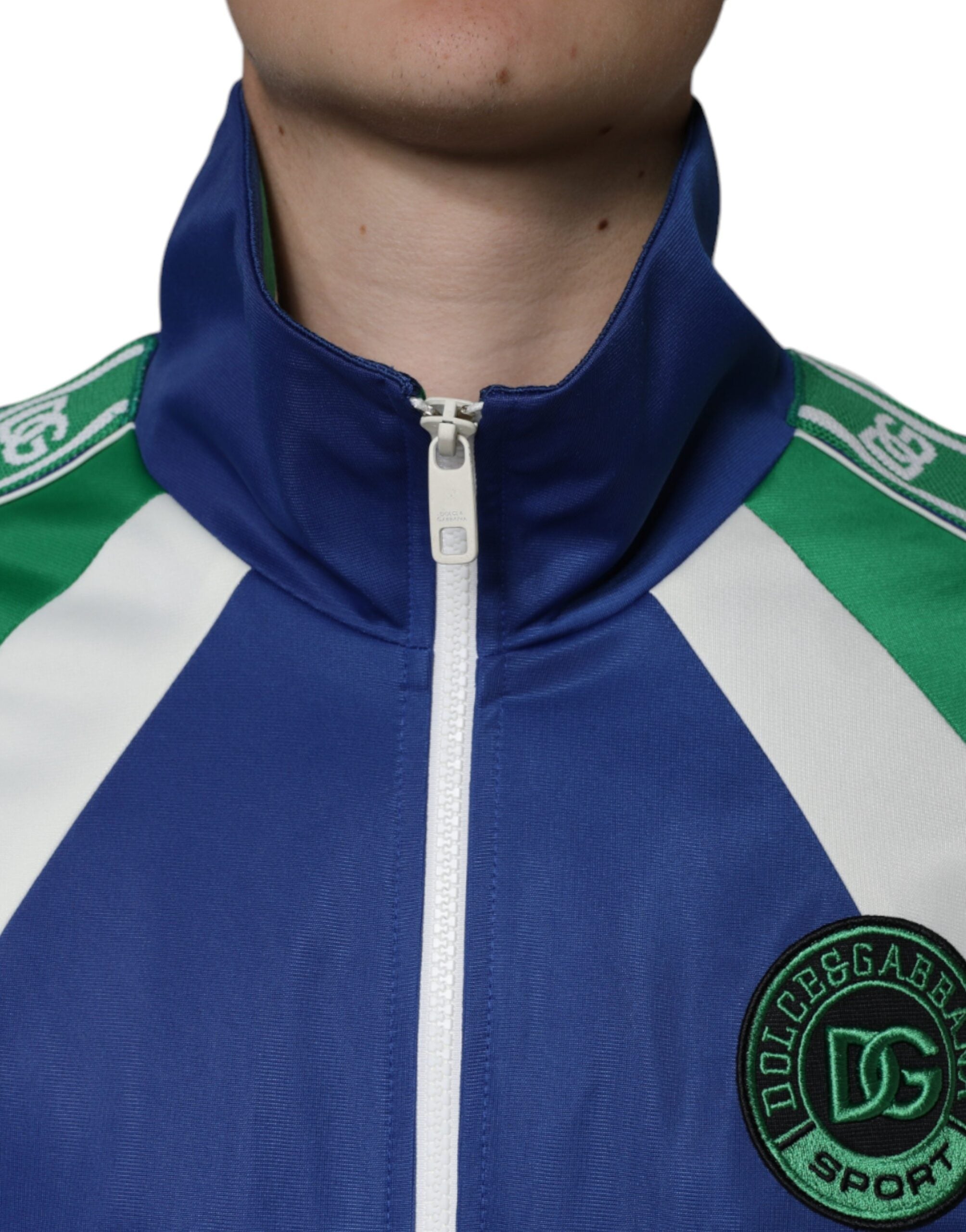 Dolce & Gabbana Multicolor Polyester Bomber Jacket with Full Zip-5