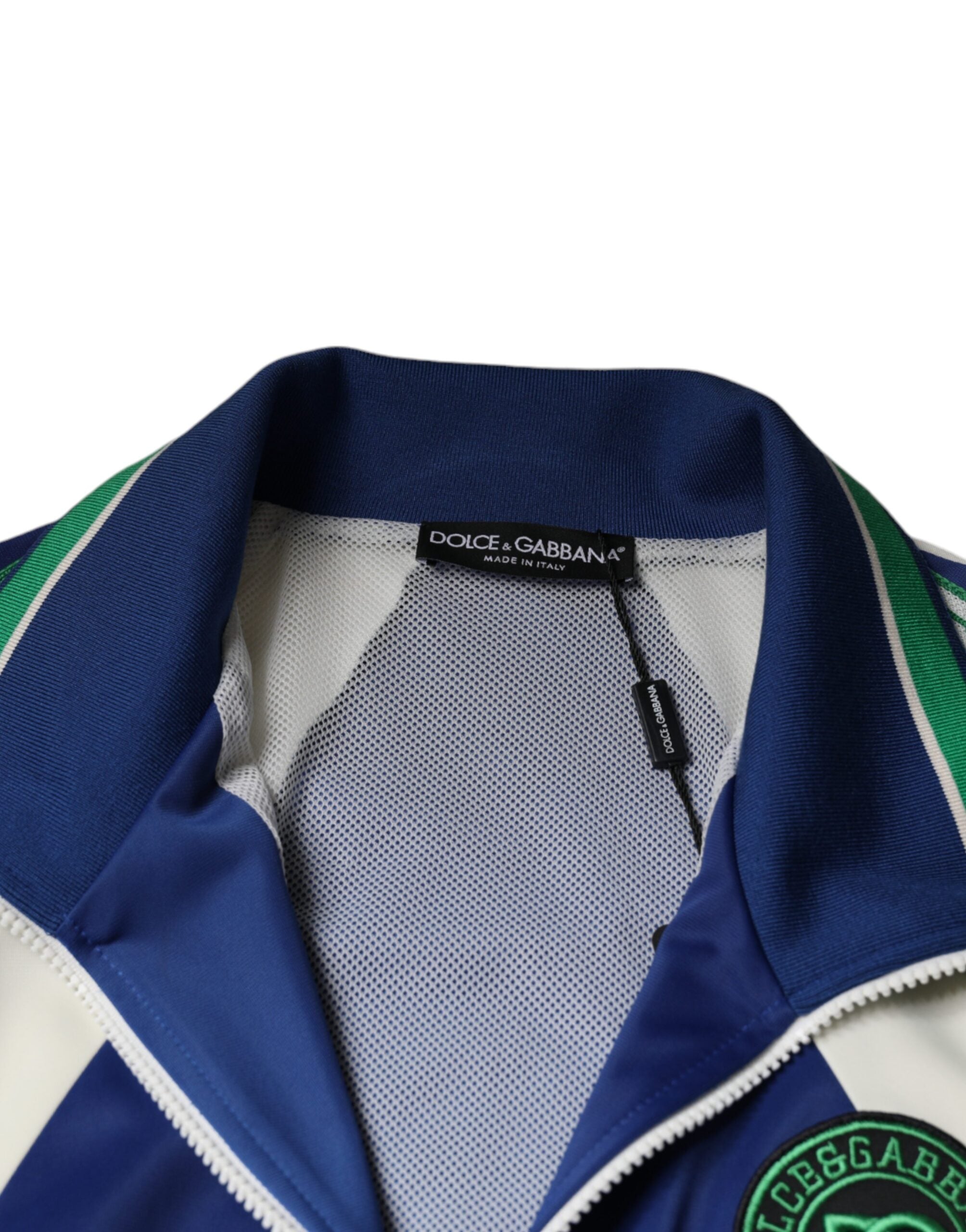 Dolce & Gabbana Multicolor Polyester Bomber Jacket with Full Zip-8