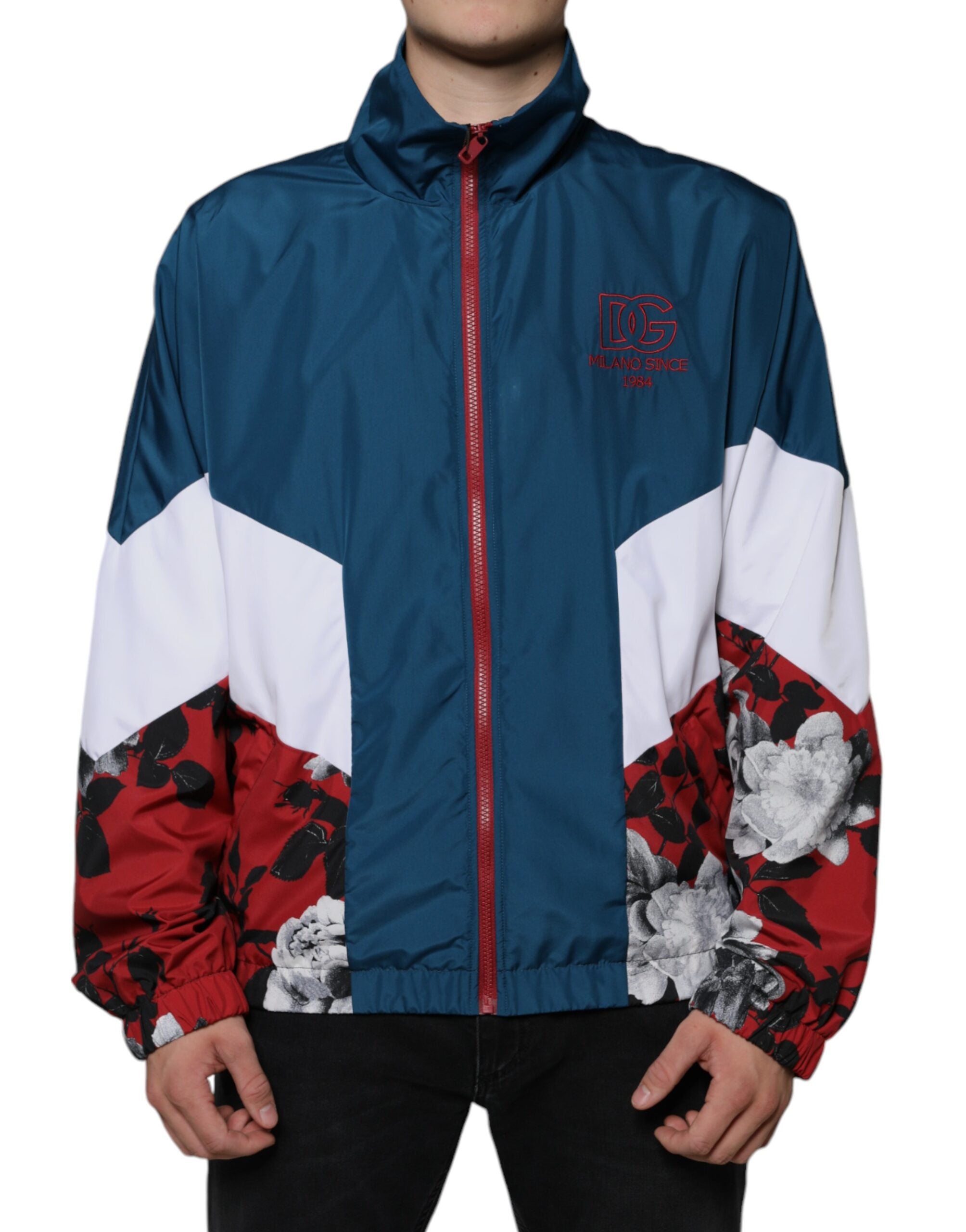 Chaqueta de poliéster multicolor con cremallera completa de Dolce & Gabbana-2