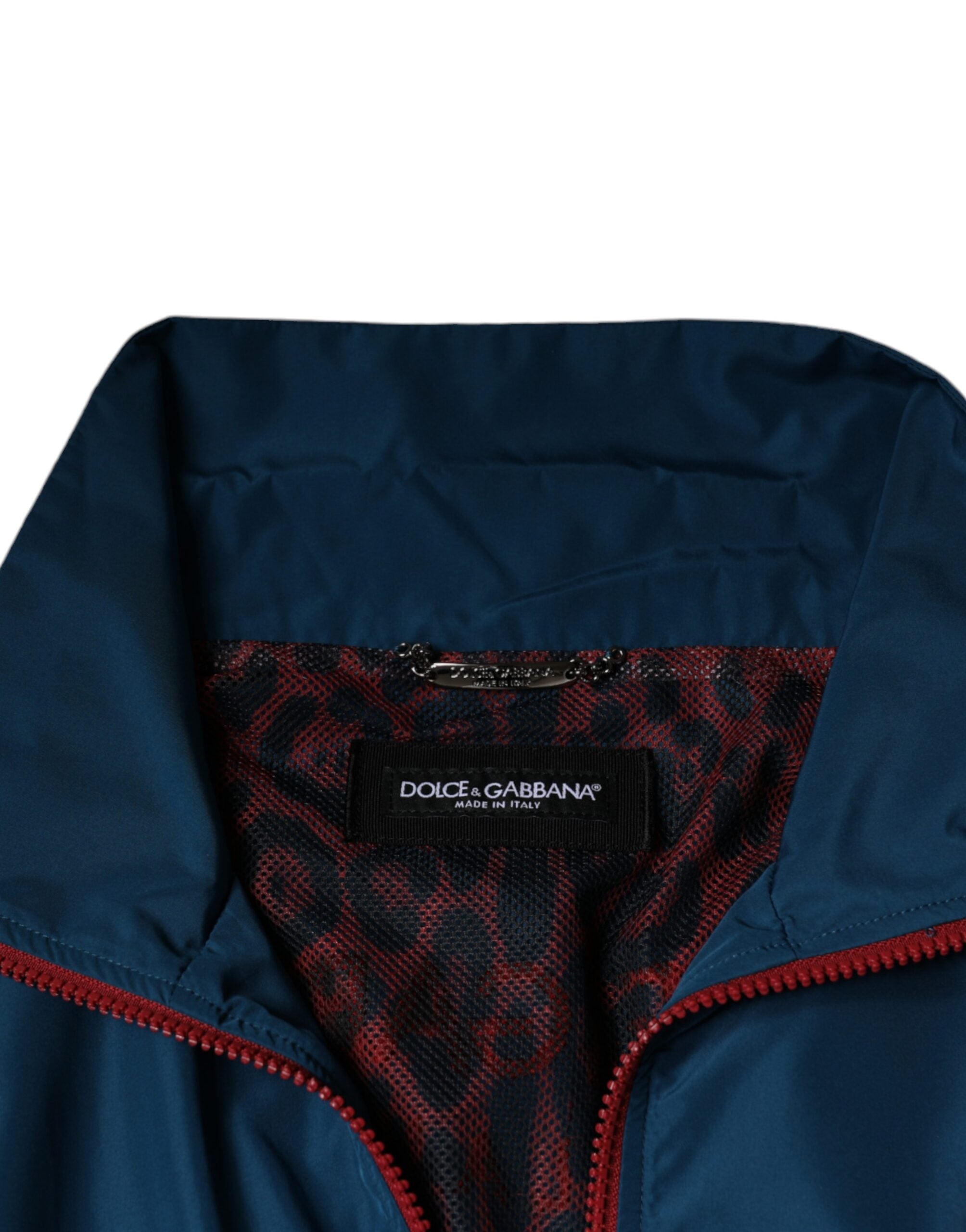 Chaqueta de poliéster multicolor con cremallera completa de Dolce & Gabbana-6