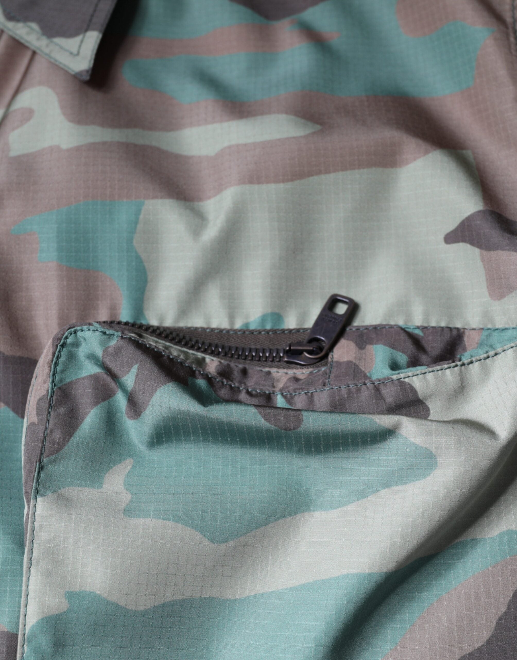 Dolce & Gabbana Multicolor Camouflage Button Down Shirt-8